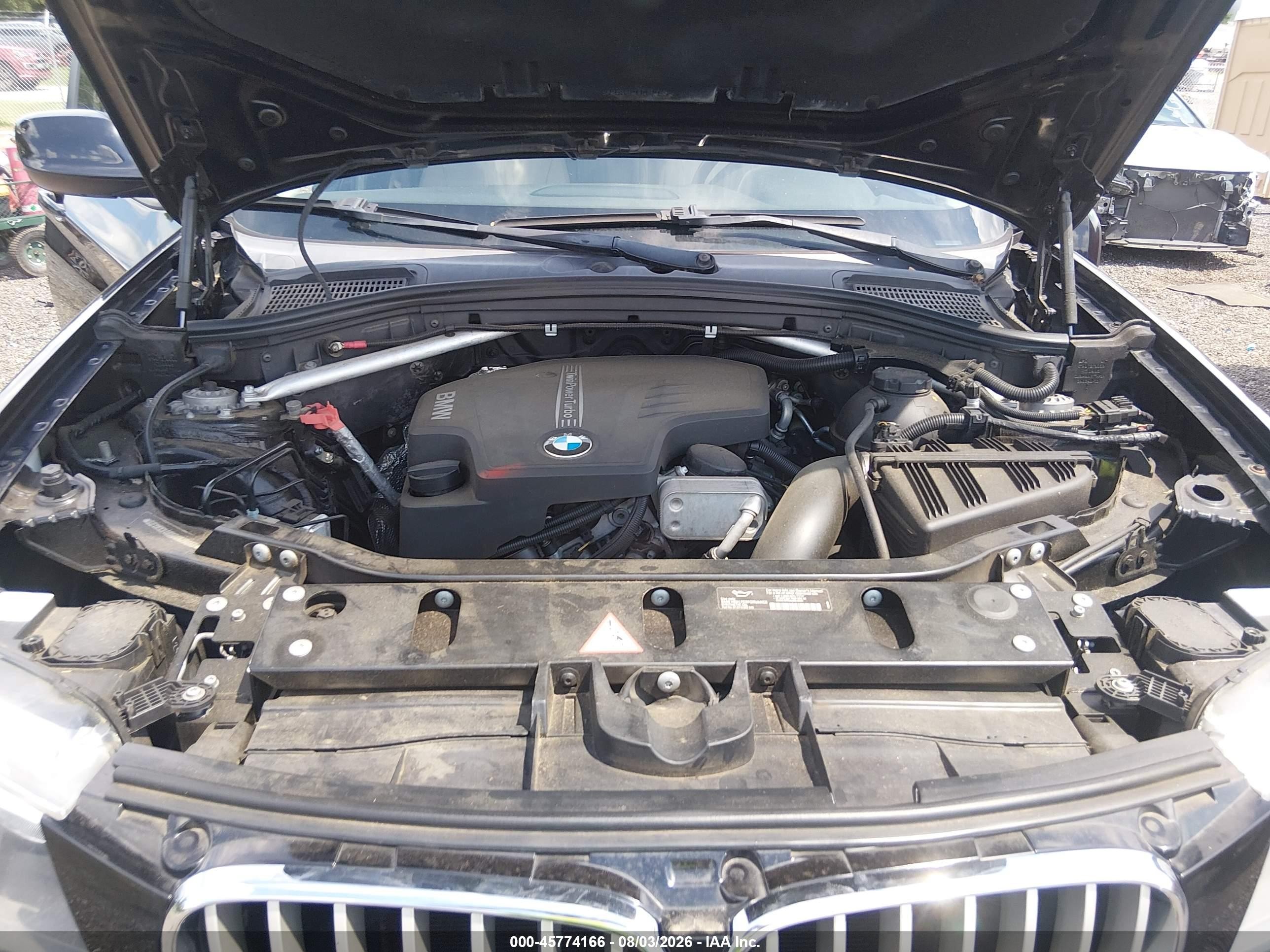 2013 Bmw X3 Xdrive28i Black vin: 5UXWX9C56D0A29060