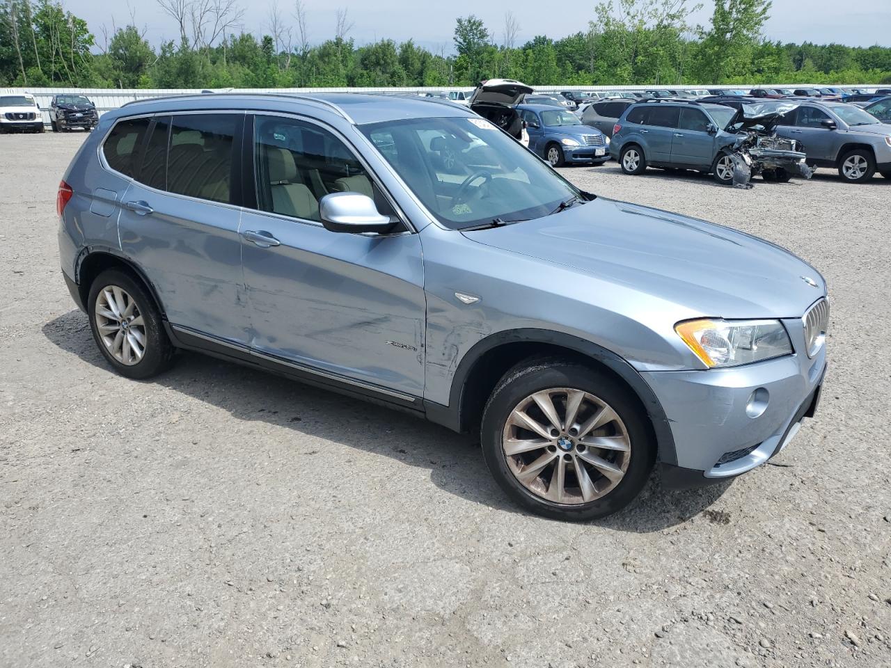 2013 Bmw Motorrad X3 Xdrive28i Blue vin: 5UXWX9C56D0D05477