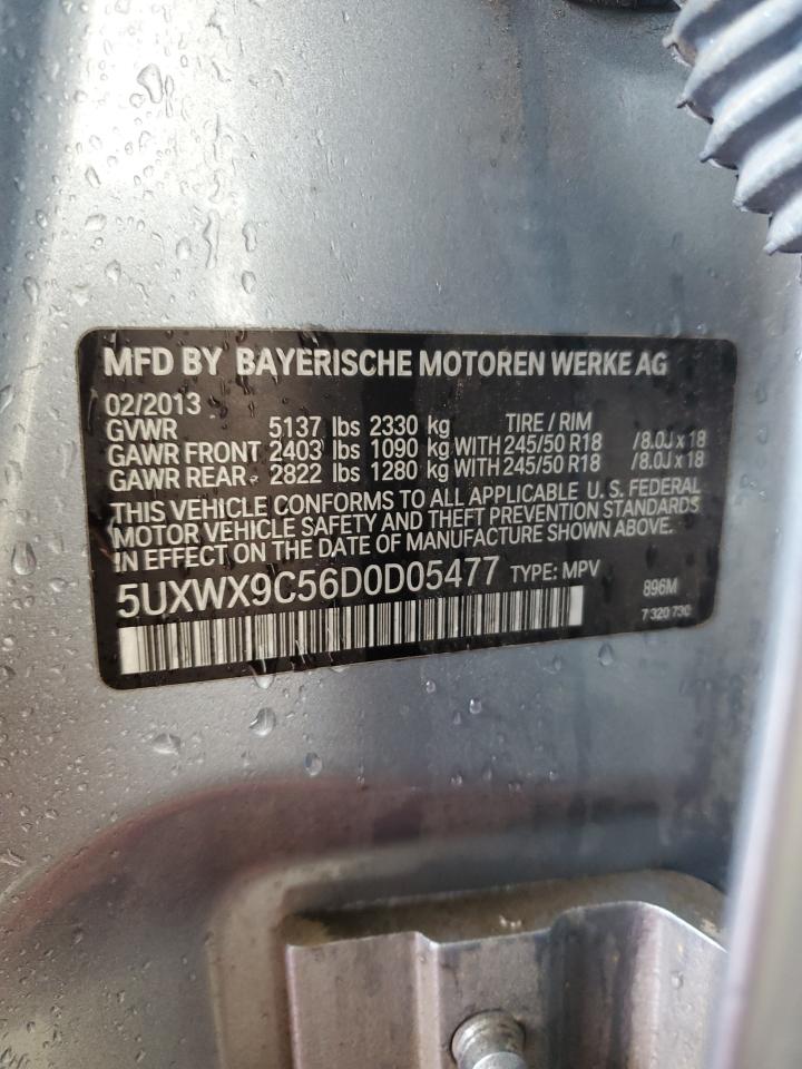 2013 Bmw Motorrad X3 Xdrive28i Blue vin: 5UXWX9C56D0D05477