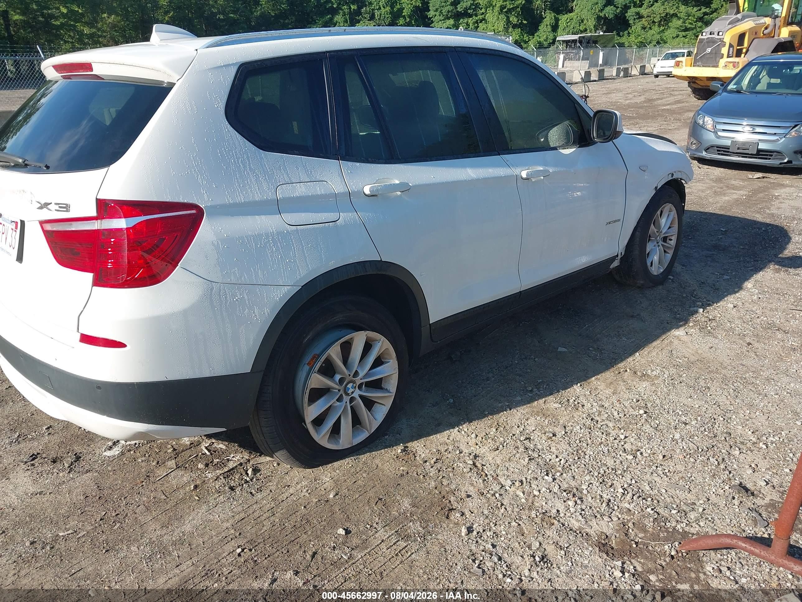 2013 Bmw X3 Xdrive28i Белый vin: 5UXWX9C56D0D05740