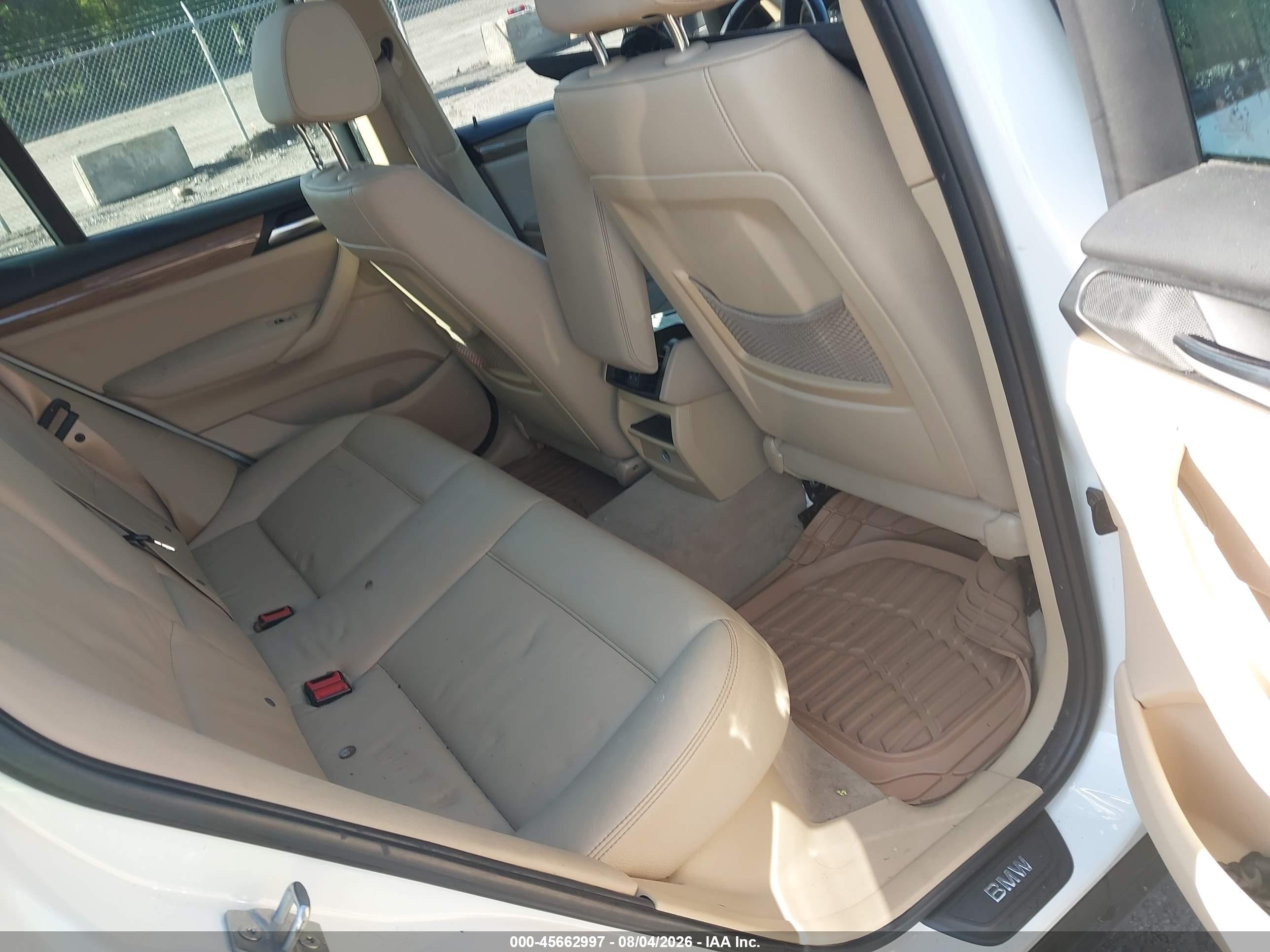 2013 Bmw X3 Xdrive28i Белый vin: 5UXWX9C56D0D05740