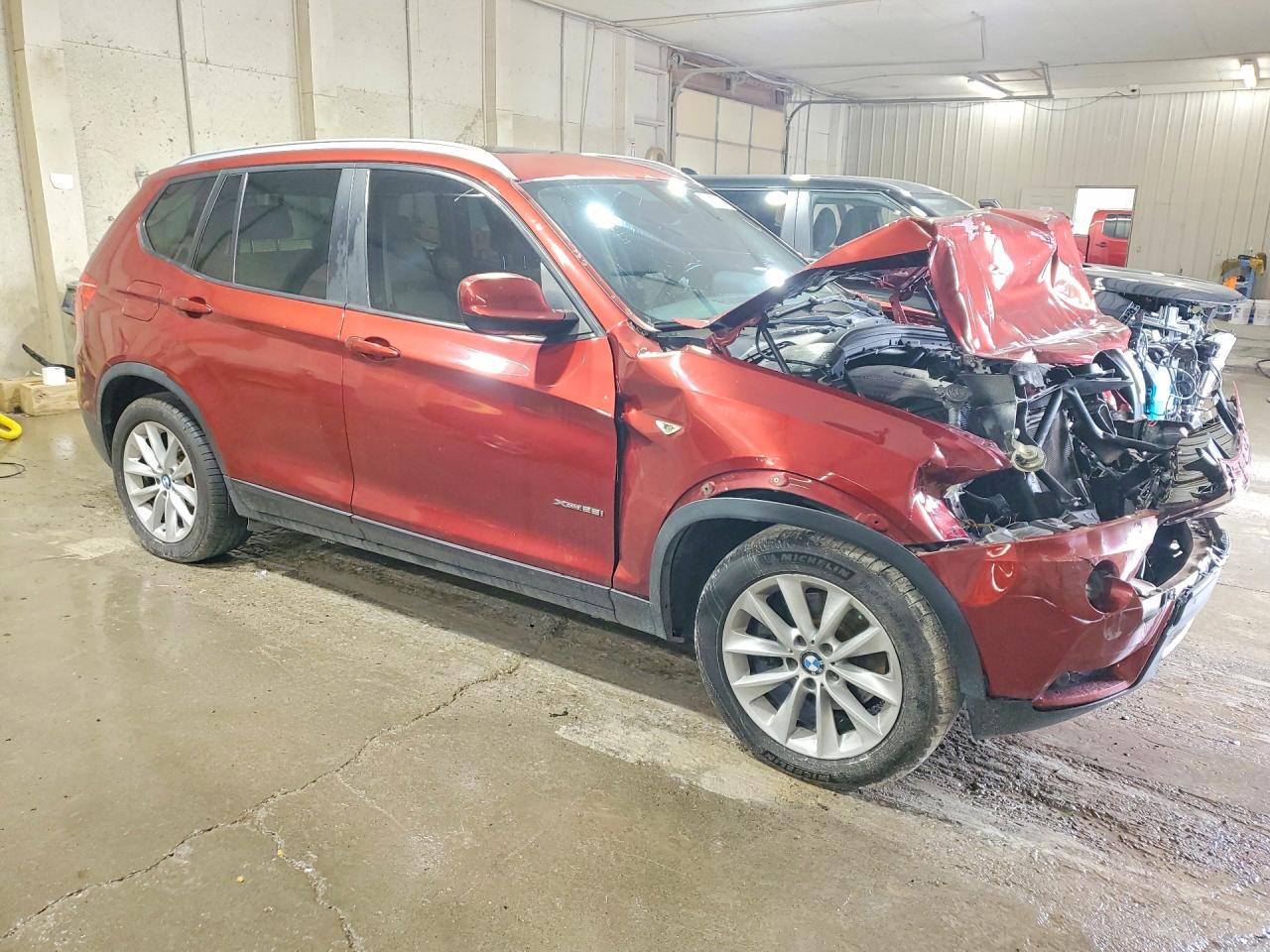 2013 Bmw X3 Xdrive28i Maroon vin: 5UXWX9C56D0D06161