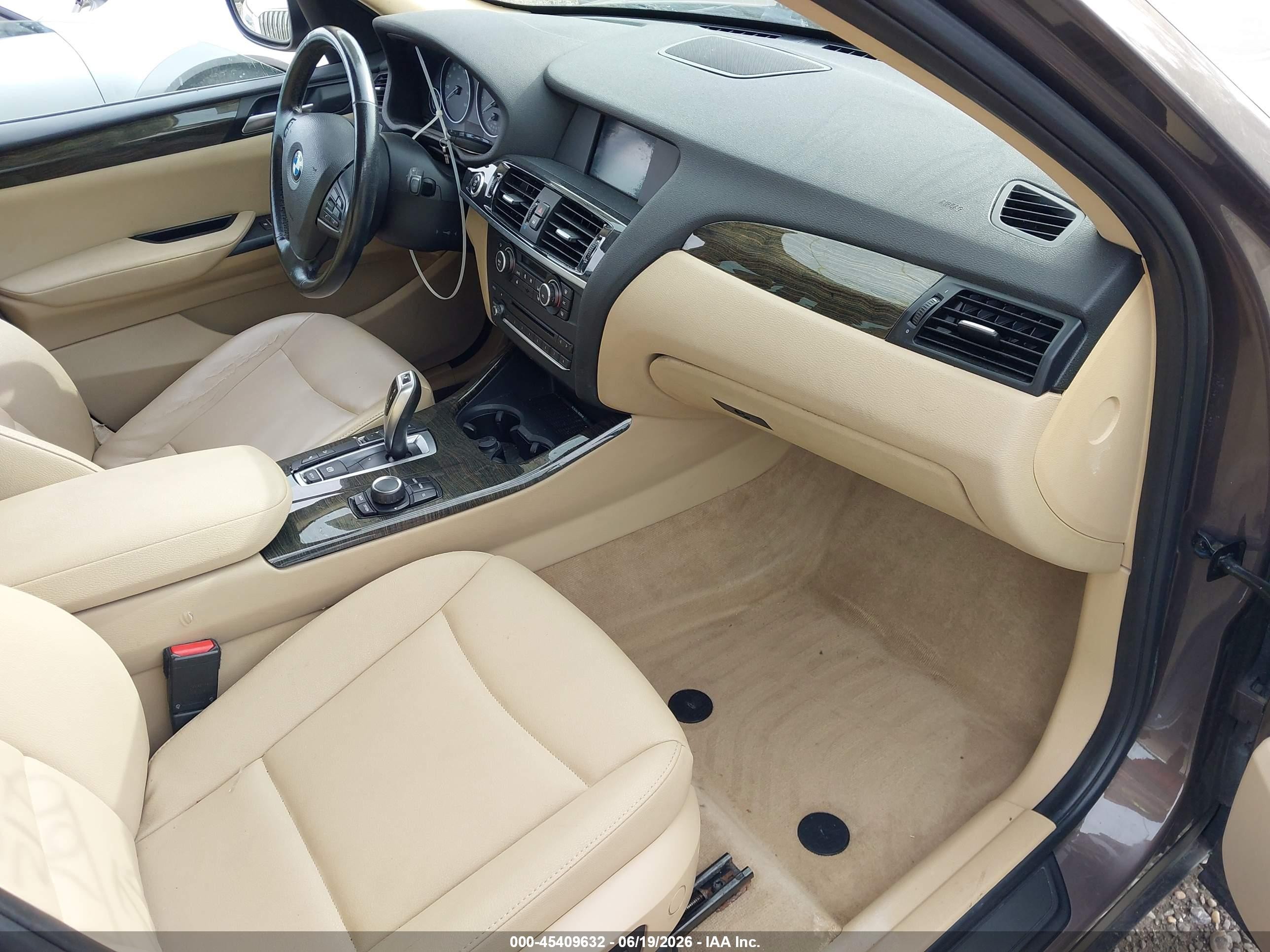 2013 Bmw X3 Xdrive28i Brown vin: 5UXWX9C56D0D06676