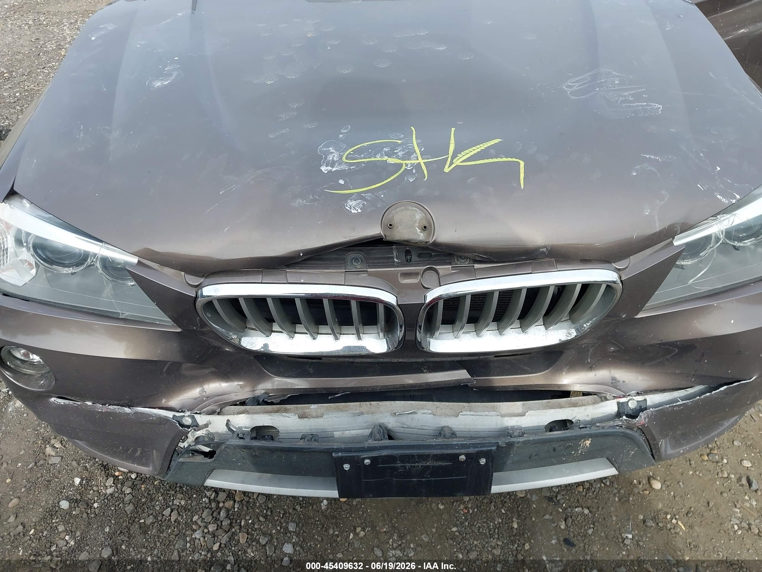 2013 Bmw X3 Xdrive28i Brown vin: 5UXWX9C56D0D06676
