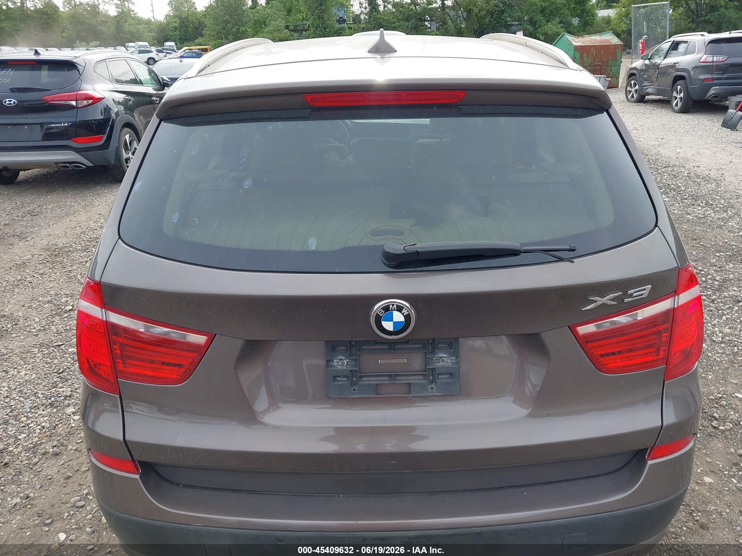 2013 Bmw X3 Xdrive28i Brown vin: 5UXWX9C56D0D06676