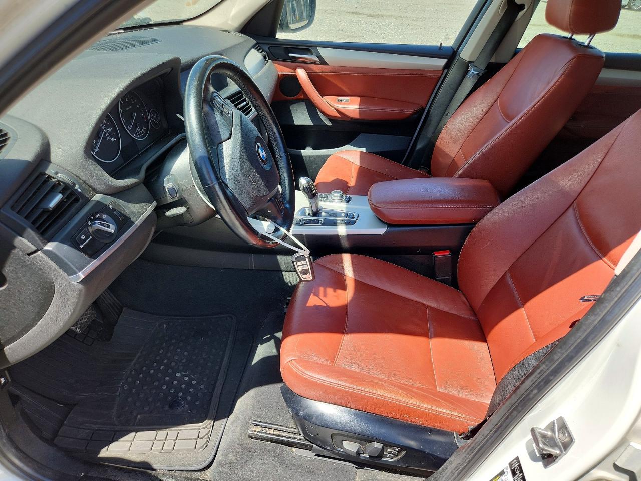 2013 Bmw X3 Xdrive28i White vin: 5UXWX9C56DLK59984