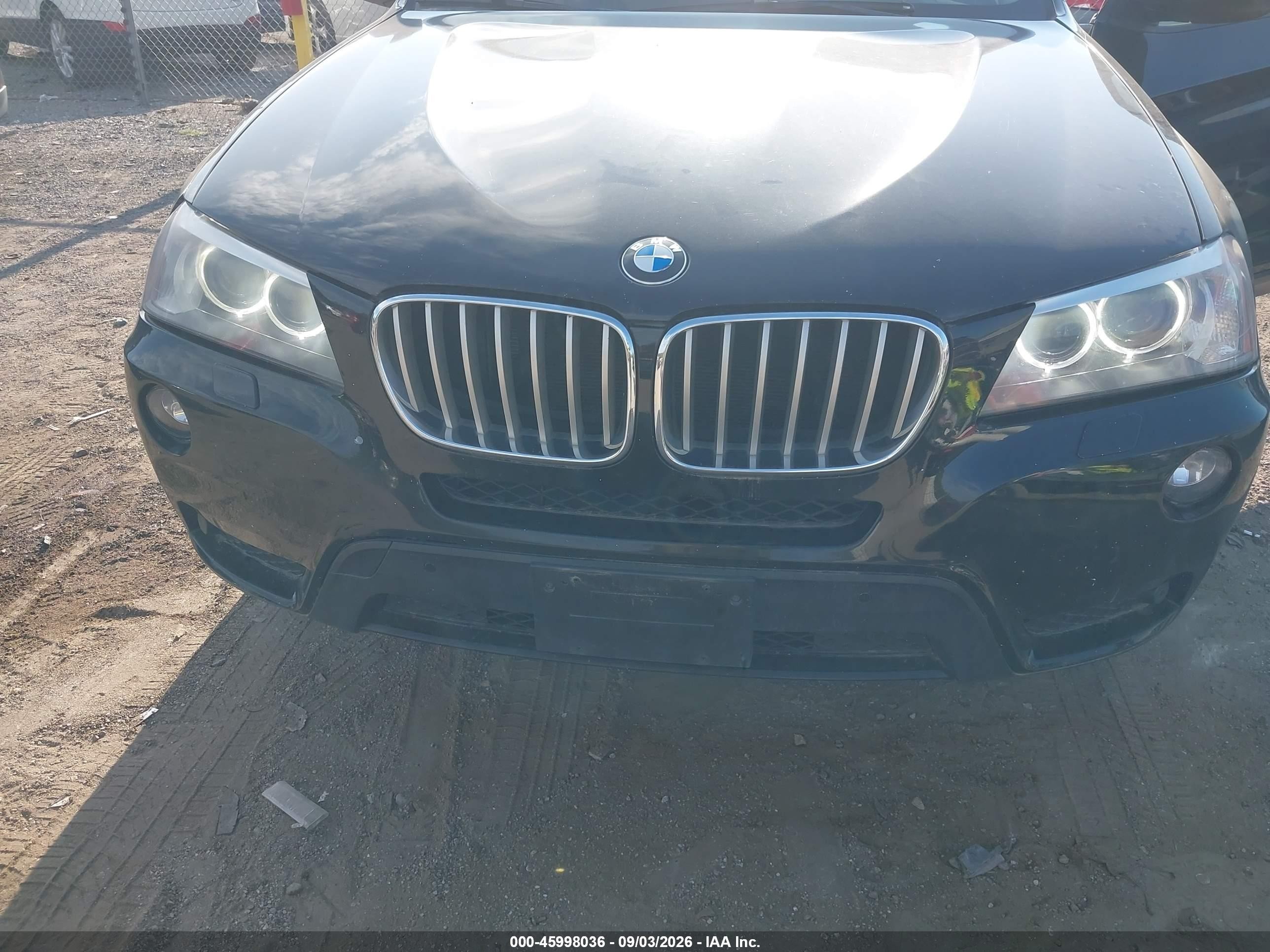2014 Bmw X3 Xdrive28i Black vin: 5UXWX9C56E0D09286