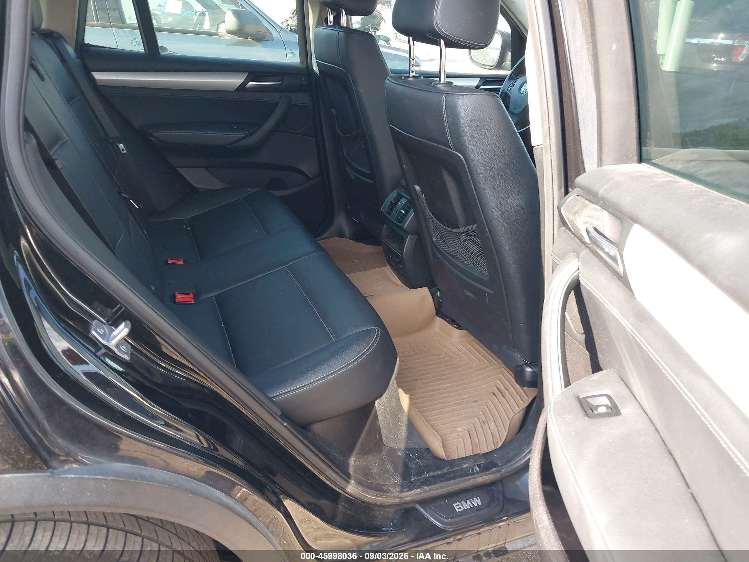 2014 Bmw X3 Xdrive28i Black vin: 5UXWX9C56E0D09286