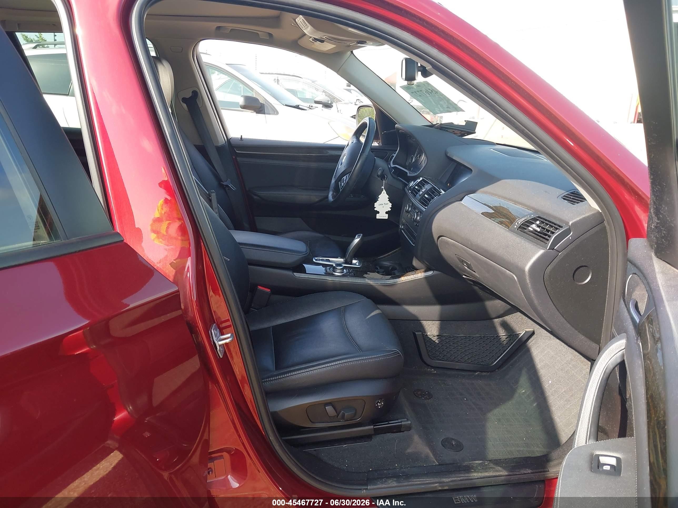 2014 Bmw X3 Xdrive28i Красный vin: 5UXWX9C56E0D11412