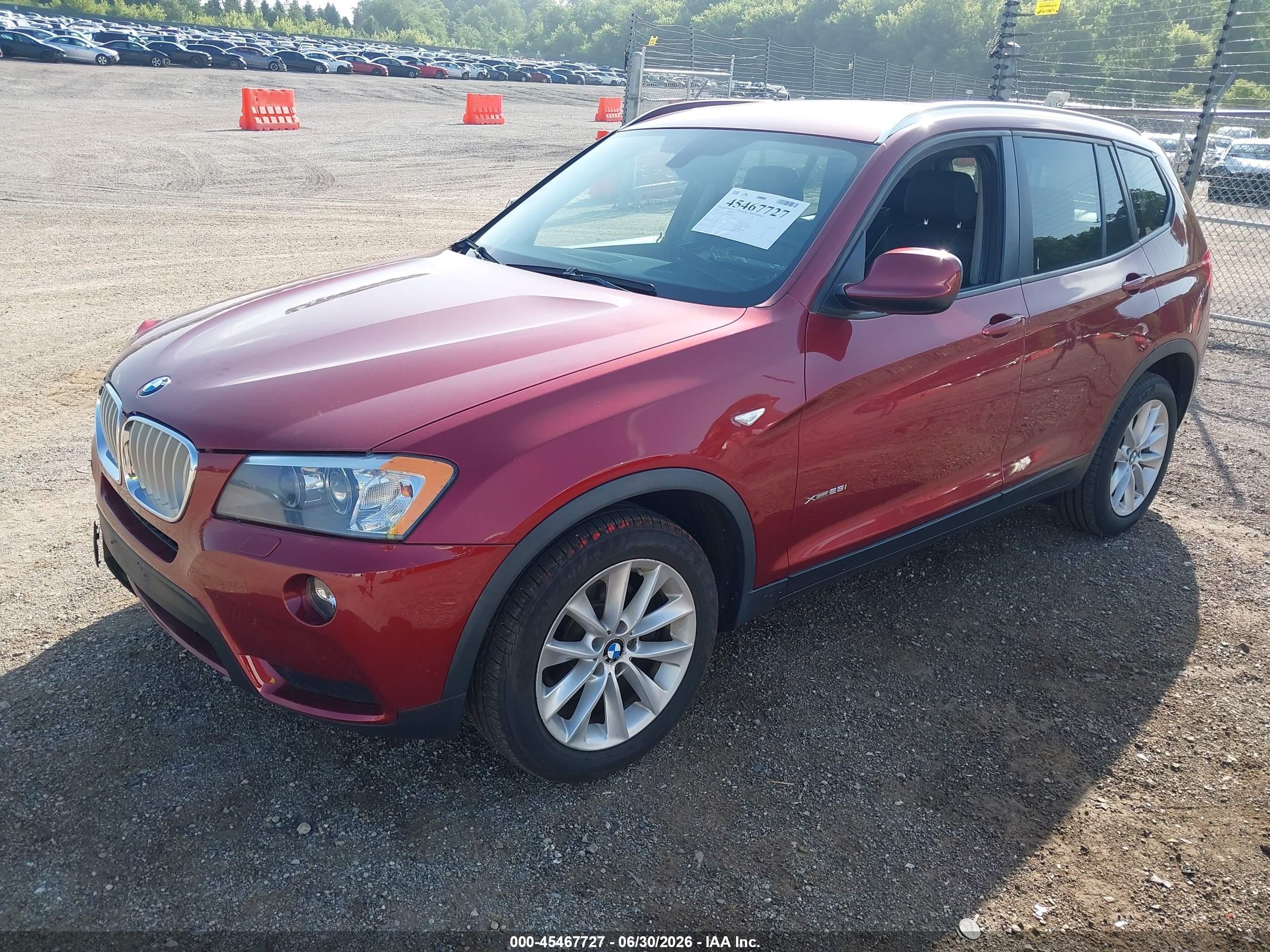 2014 Bmw X3 Xdrive28i Красный vin: 5UXWX9C56E0D11412
