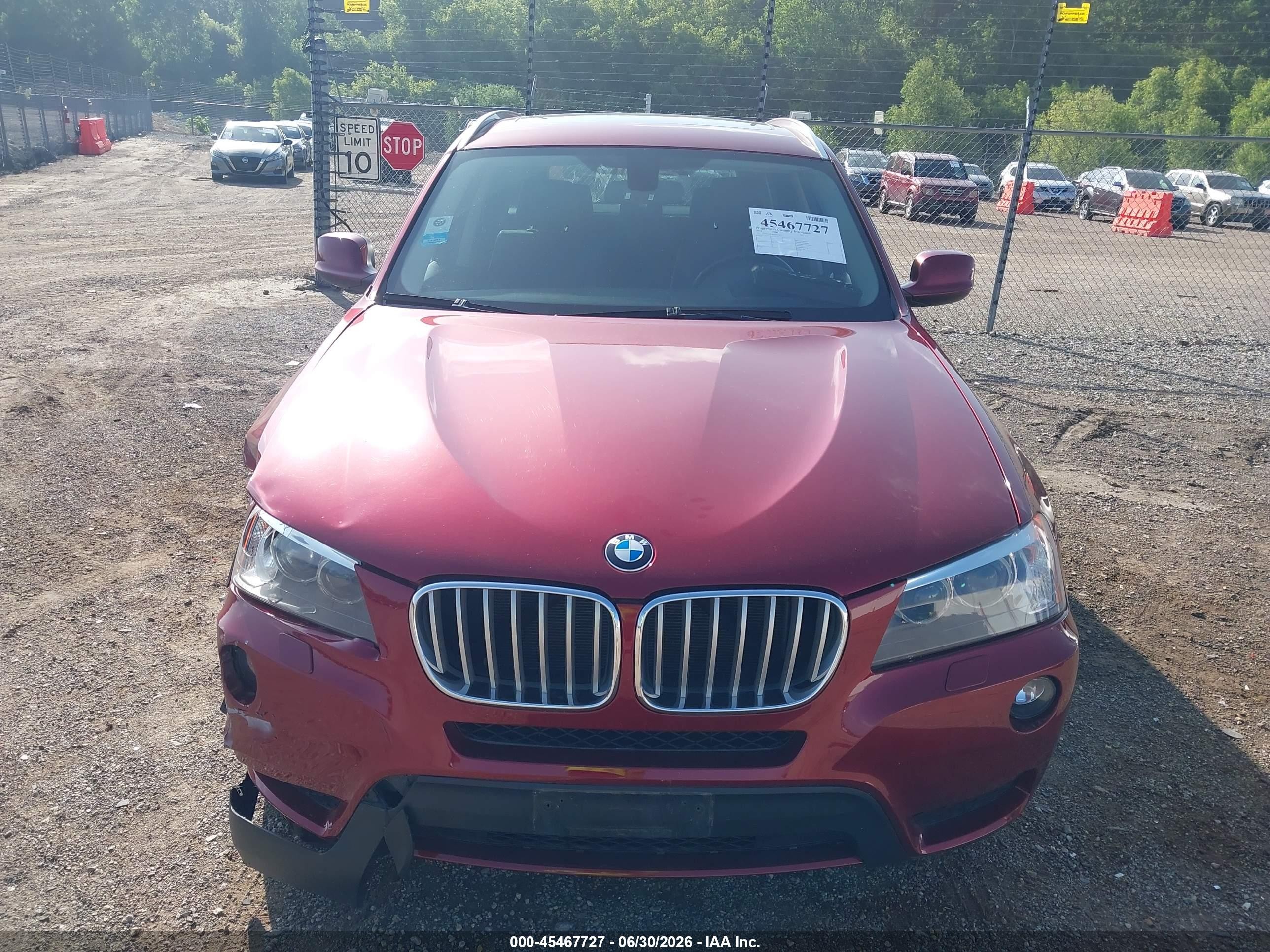 2014 Bmw X3 Xdrive28i Красный vin: 5UXWX9C56E0D11412