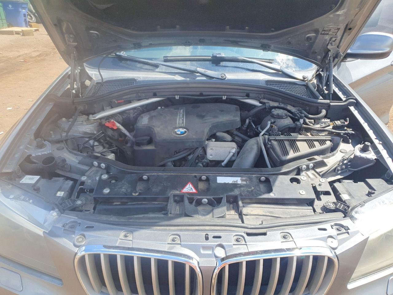 2014 Bmw X3 Xdrive28i Gray vin: 5UXWX9C56E0D16061