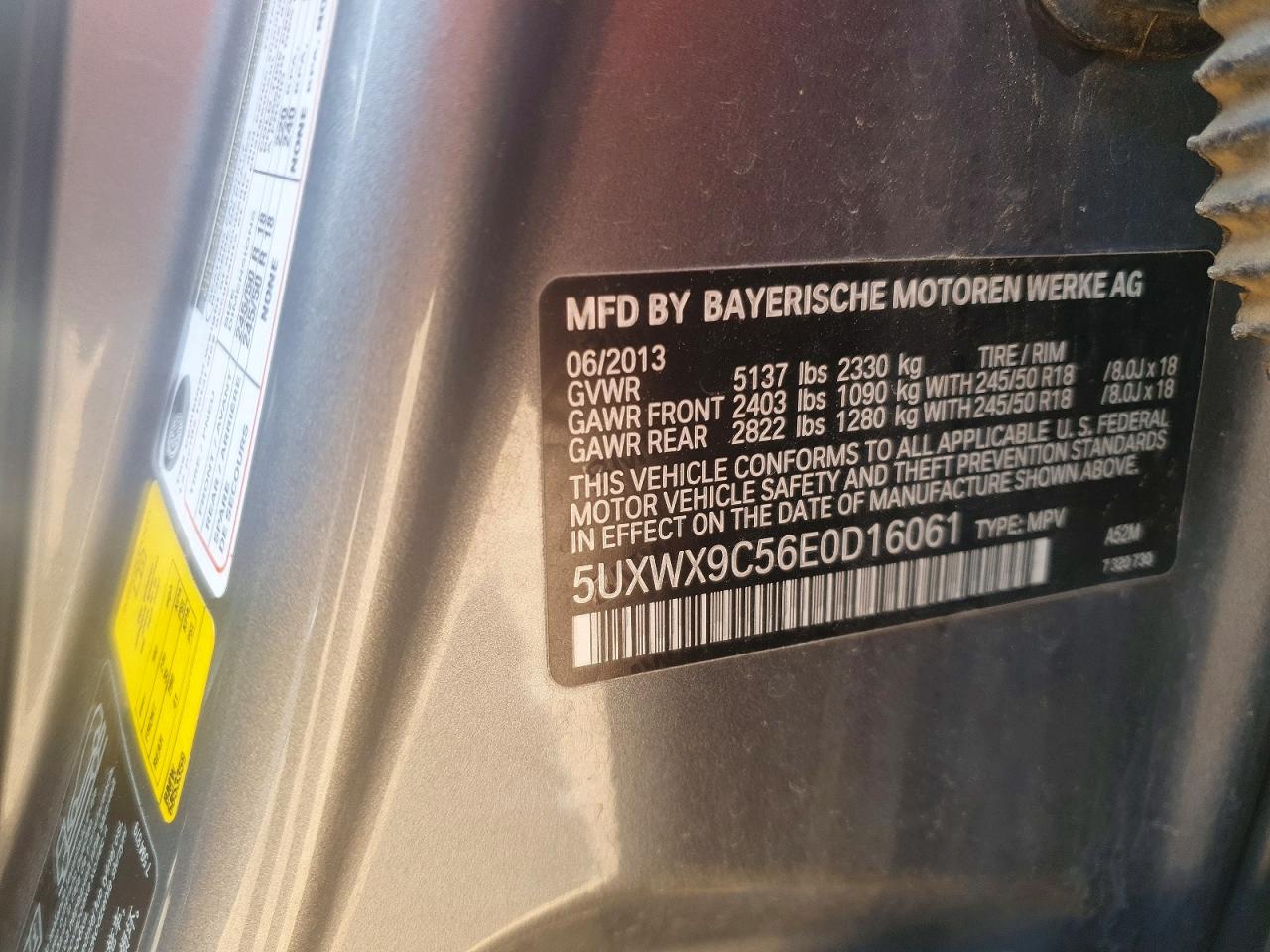 2014 Bmw X3 Xdrive28i Gray vin: 5UXWX9C56E0D16061