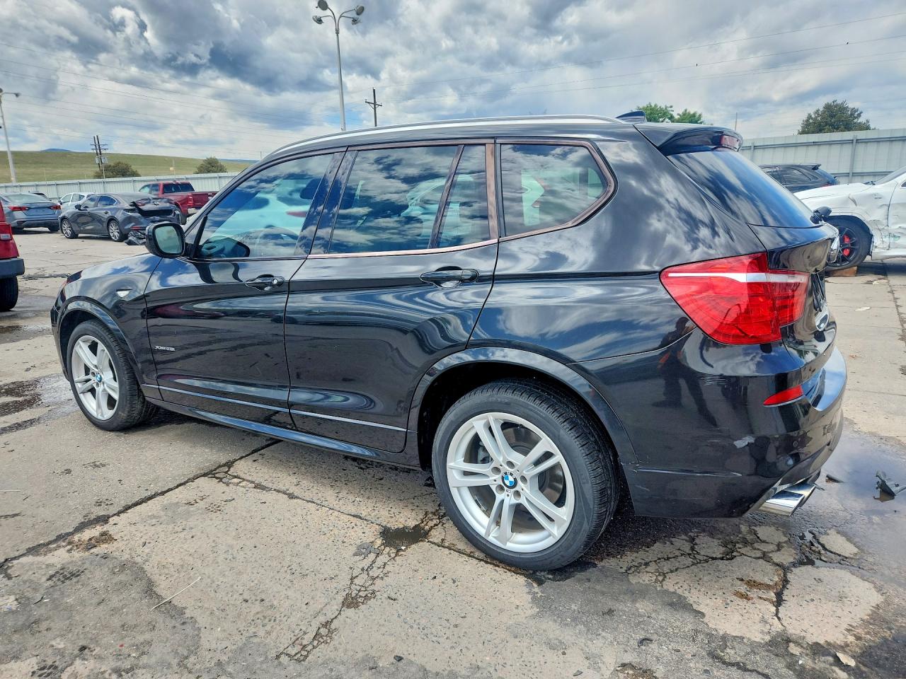 2014 Bmw X3 Xdrive28i Black vin: 5UXWX9C56E0D17131