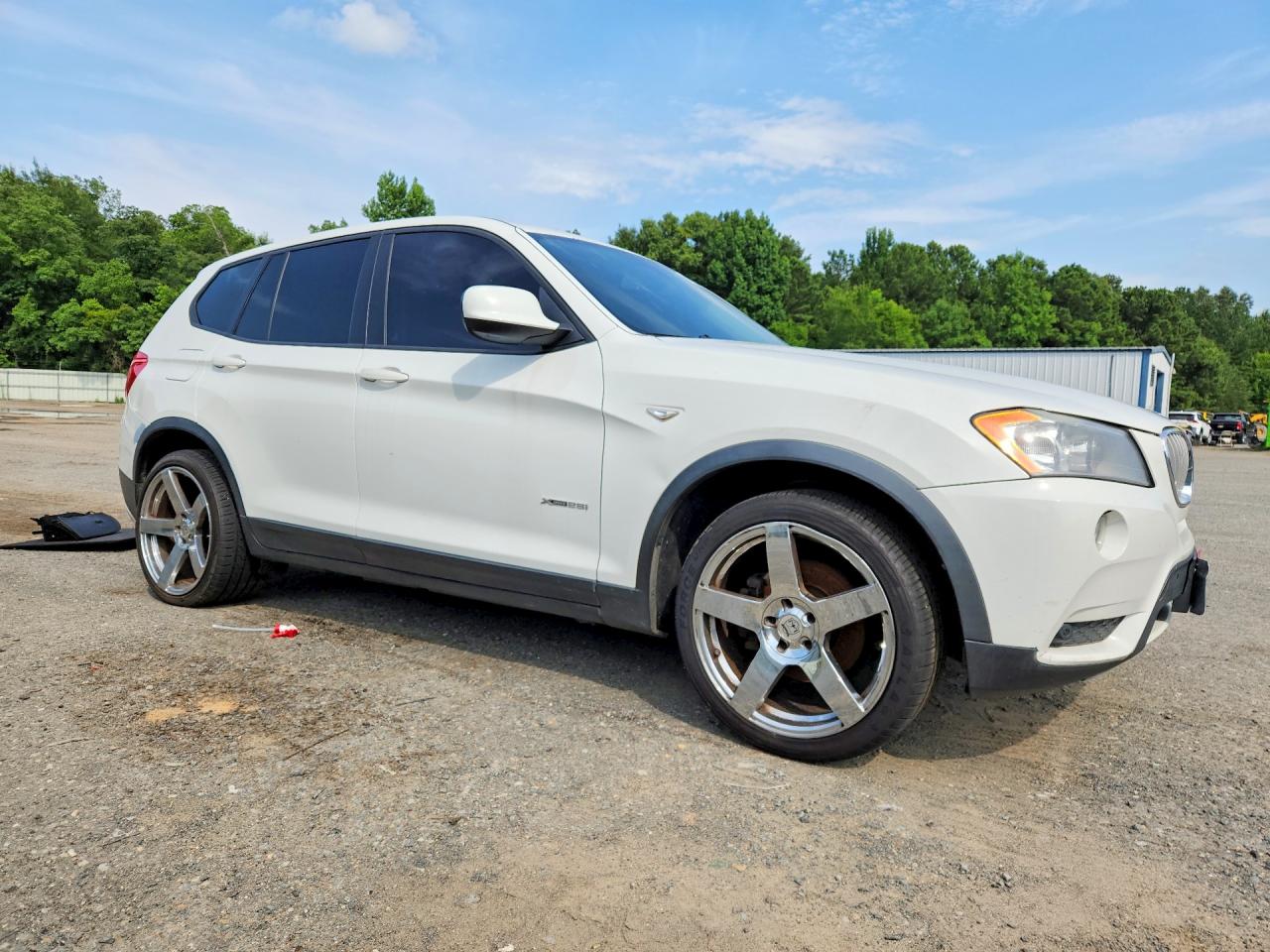 2014 Bmw X3 Xdrive28i White vin: 5UXWX9C56E0D17906