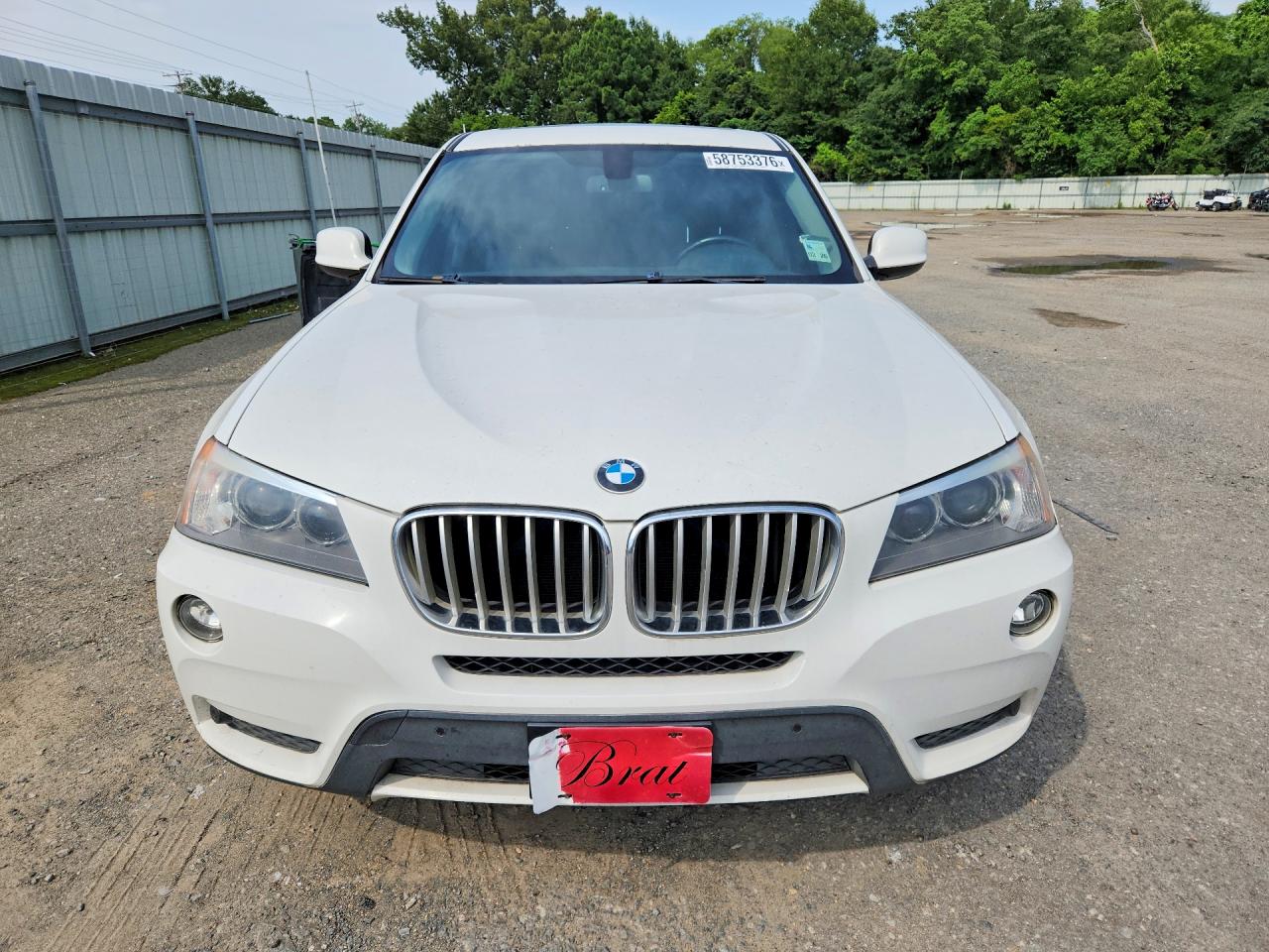 2014 Bmw X3 Xdrive28i White vin: 5UXWX9C56E0D17906