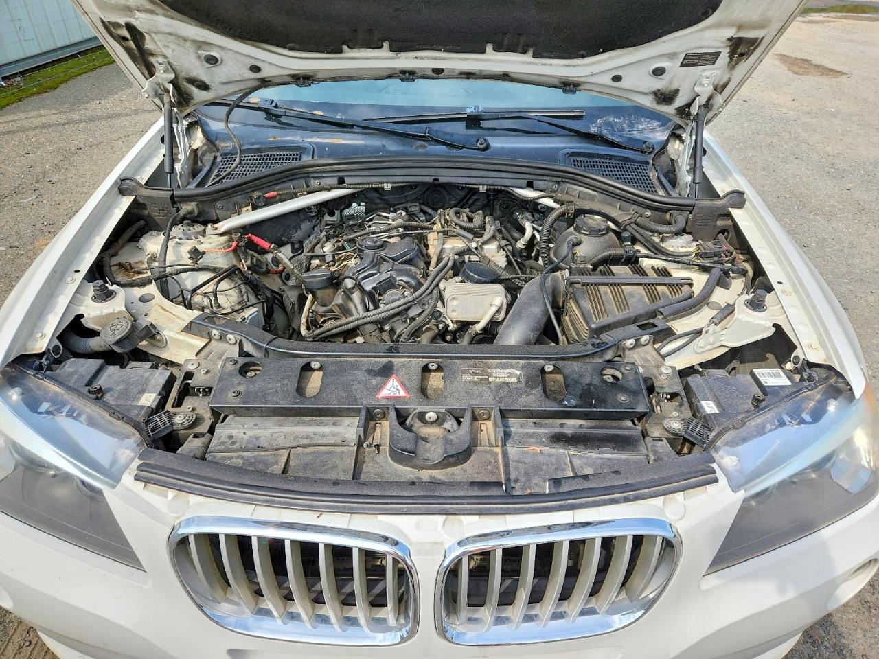 2014 Bmw X3 Xdrive28i White vin: 5UXWX9C56E0D17906