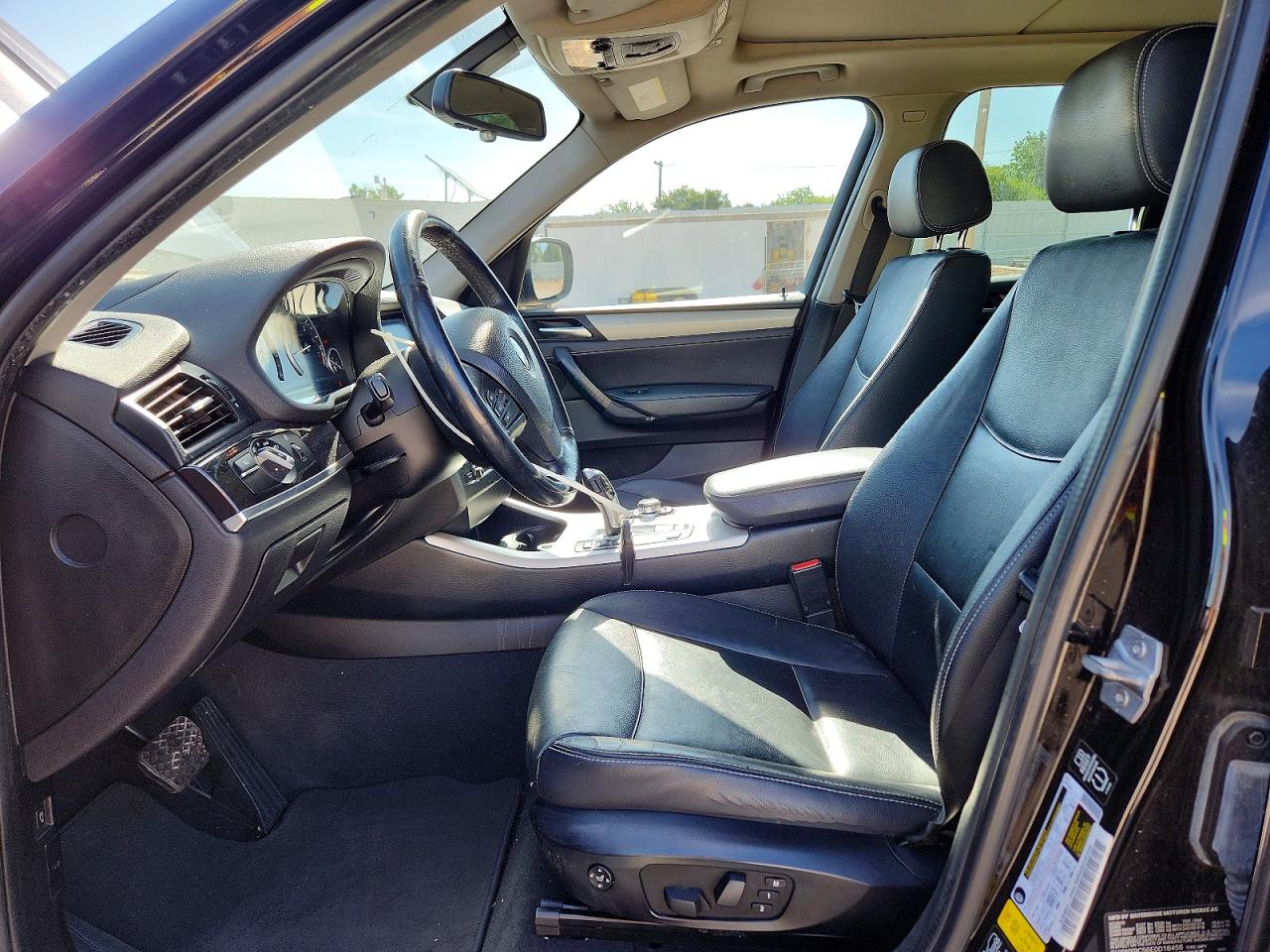2014 Bmw X3 Xdrive28i Black vin: 5UXWX9C56E0D18456