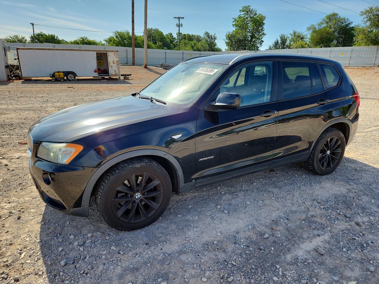 2014 Bmw X3 Xdrive28i Black vin: 5UXWX9C56E0D18456
