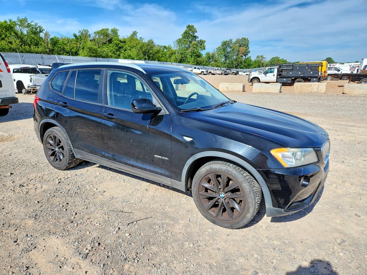 2014 Bmw X3 Xdrive28i Black vin: 5UXWX9C56E0D18456