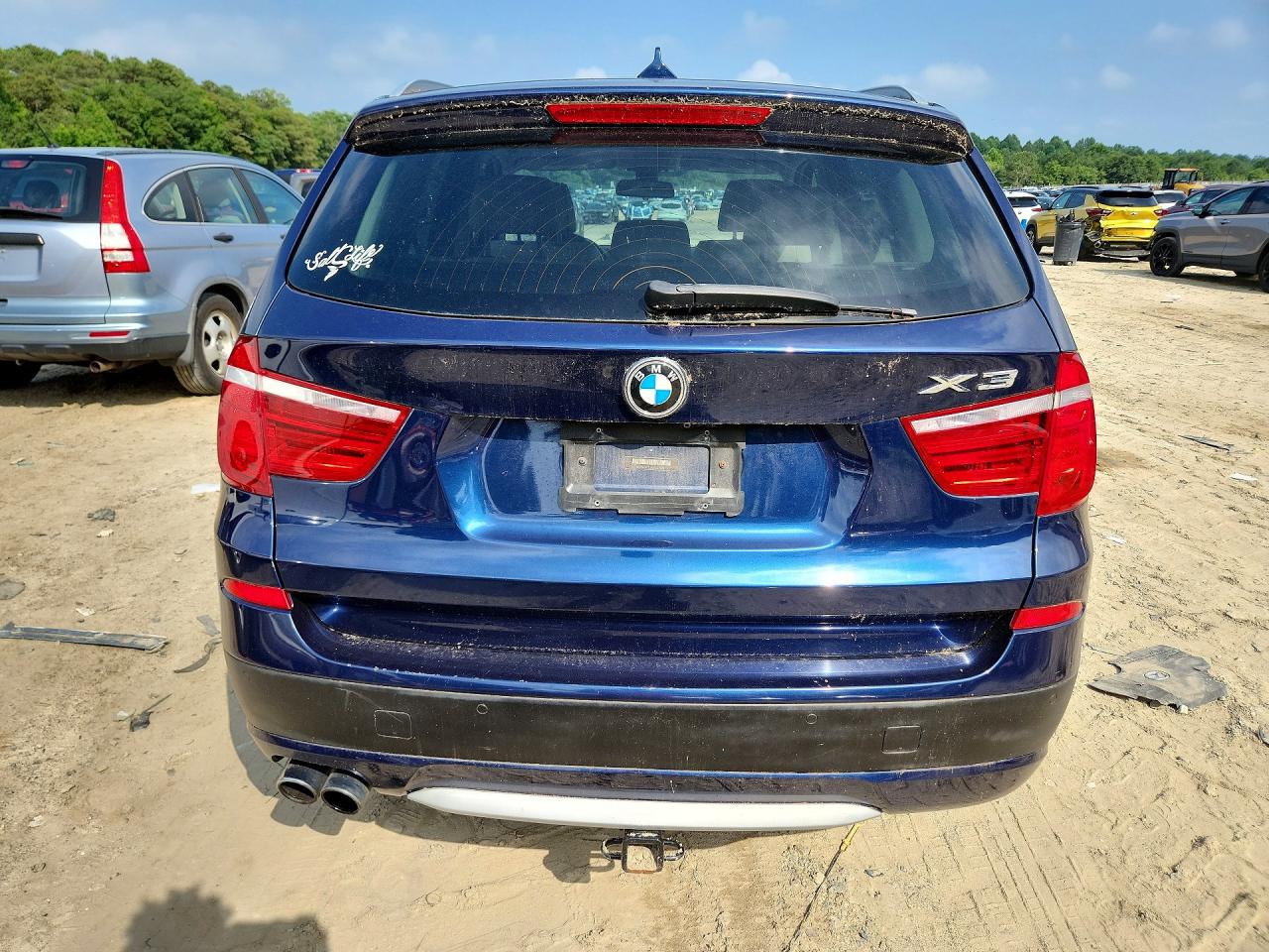 2014 Bmw X3 Xdrive28i Blue vin: 5UXWX9C56E0D20742