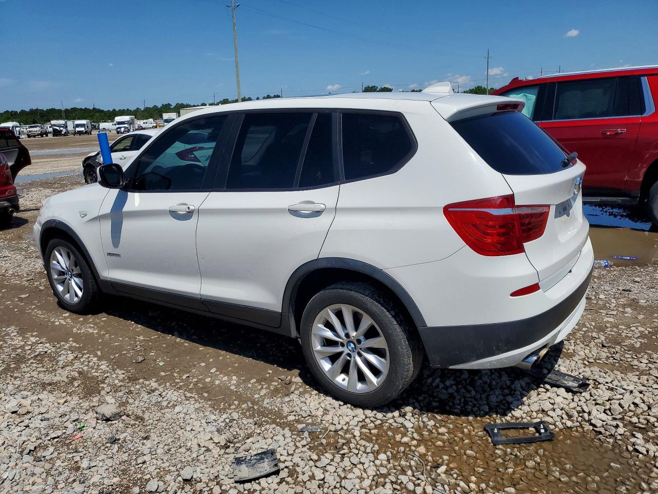 2014 Bmw X3 Xdrive28i White vin: 5UXWX9C56E0D21387