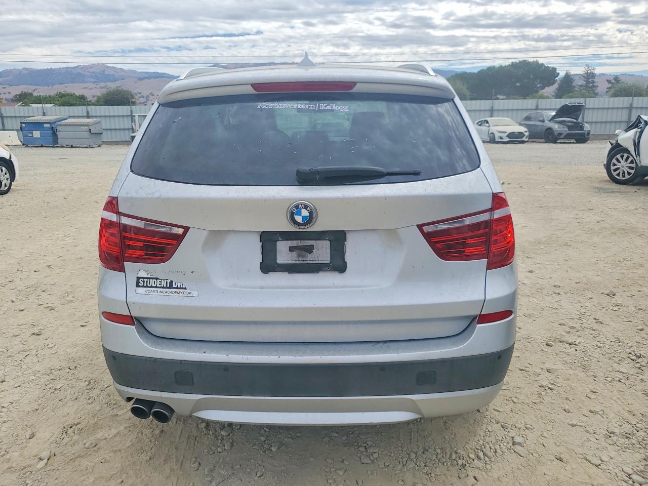 2014 Bmw X3 Xdrive28i Gray vin: 5UXWX9C56E0D30428