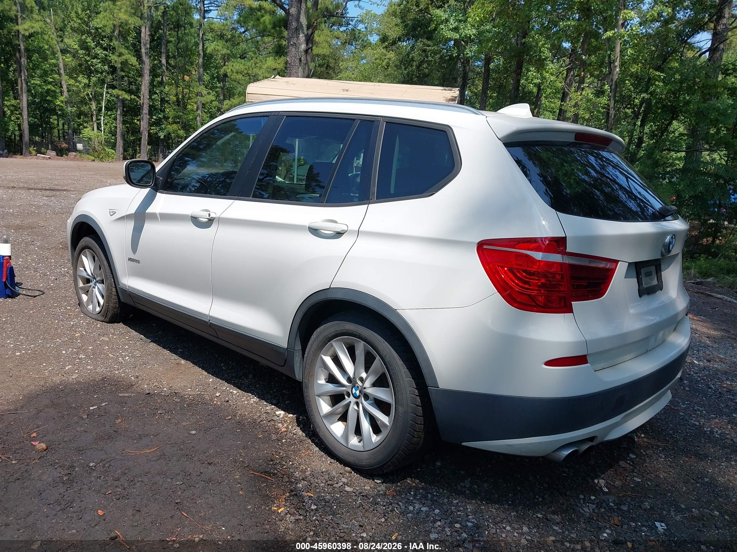2014 Bmw X3 Xdrive28i White vin: 5UXWX9C56E0D33216