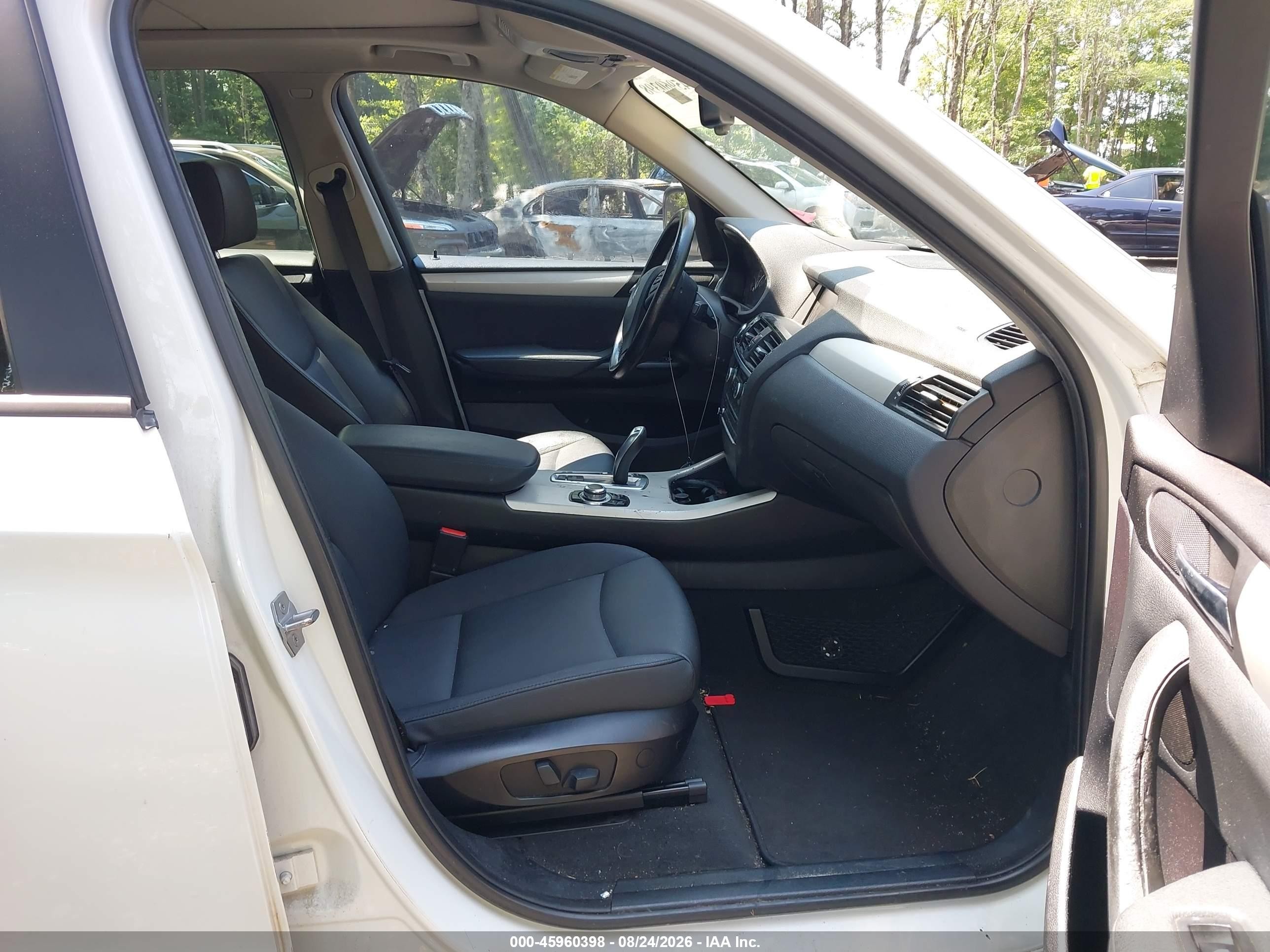 2014 Bmw X3 Xdrive28i White vin: 5UXWX9C56E0D33216