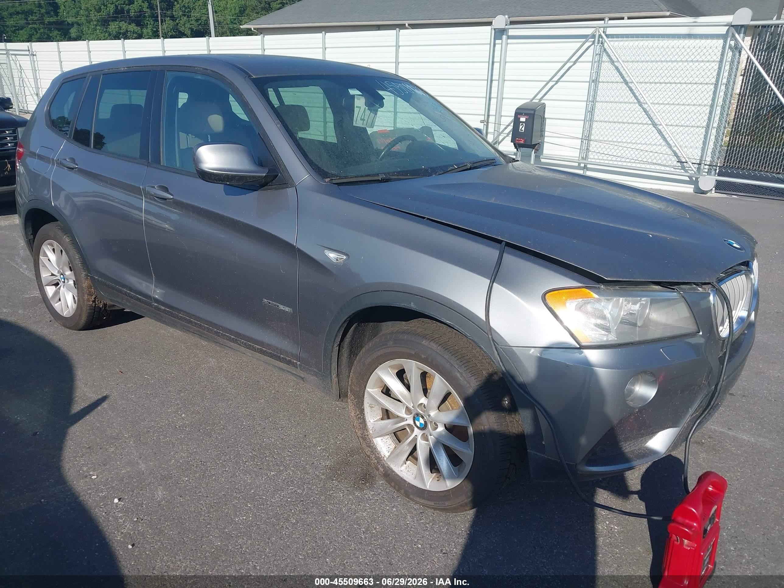 2014 Bmw X3 Xdrive28i Gray vin: 5UXWX9C56E0D34236