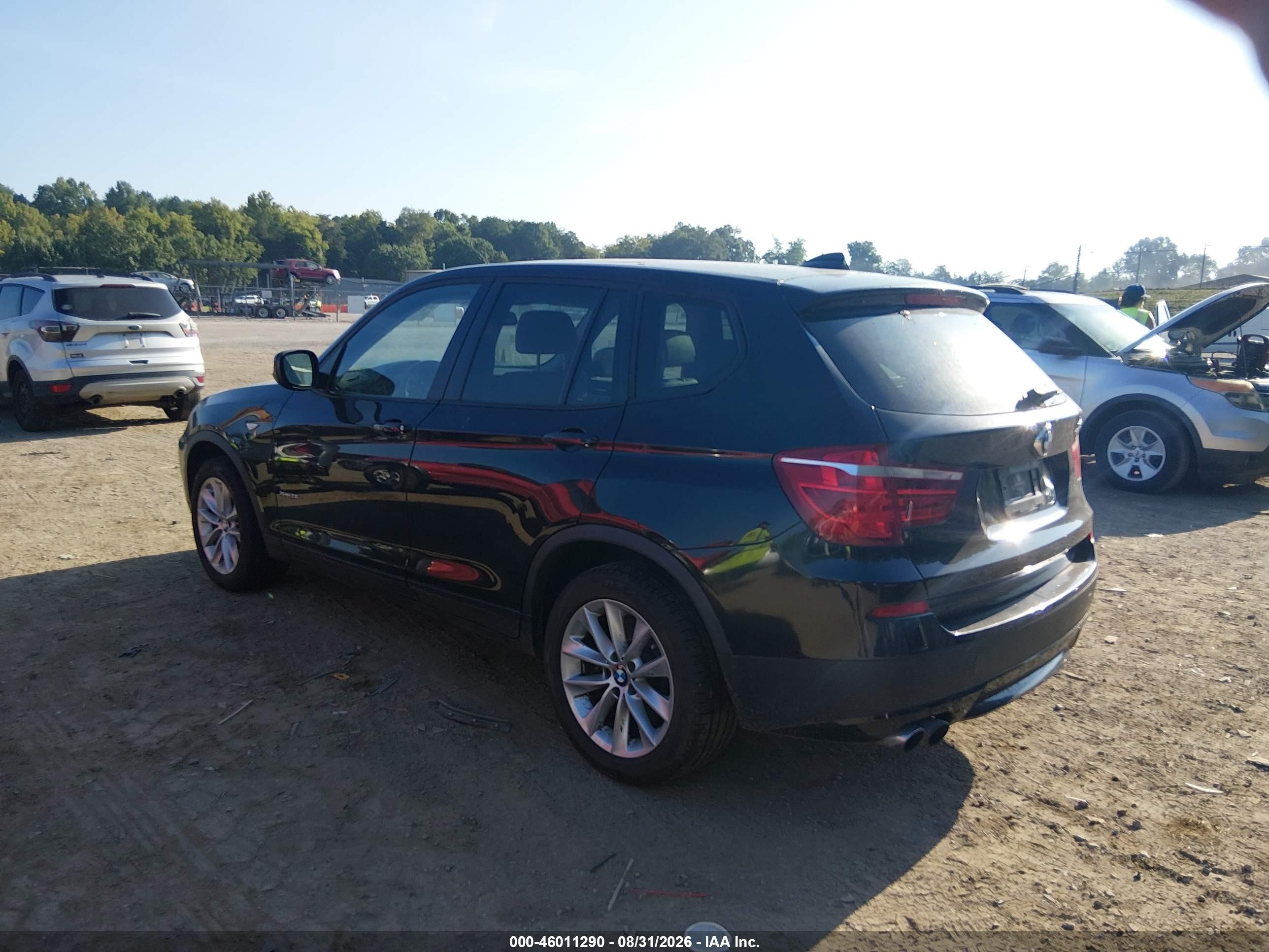2014 Bmw X3 Xdrive28i Black vin: 5UXWX9C56E0D35080