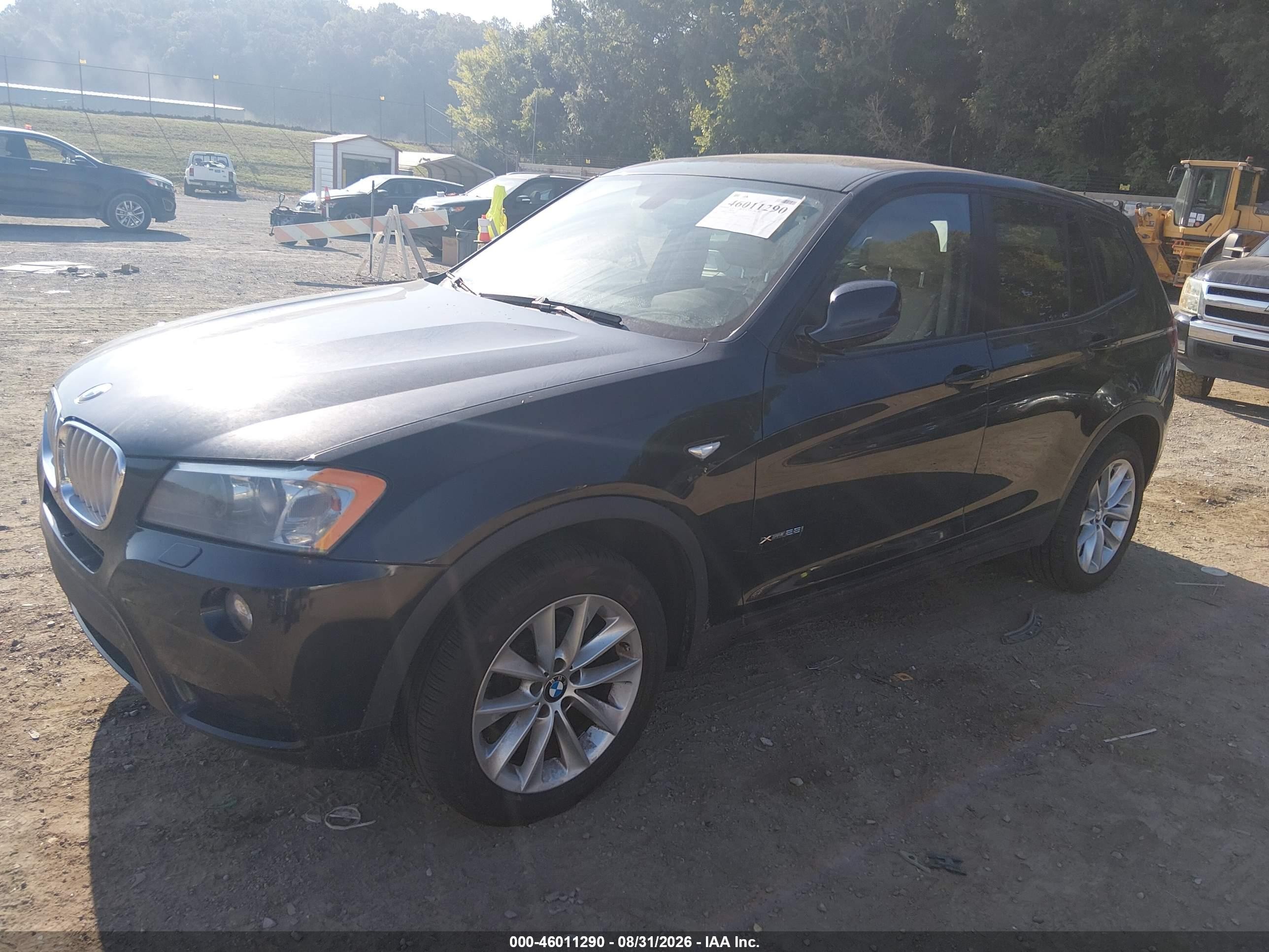 2014 Bmw X3 Xdrive28i Black vin: 5UXWX9C56E0D35080