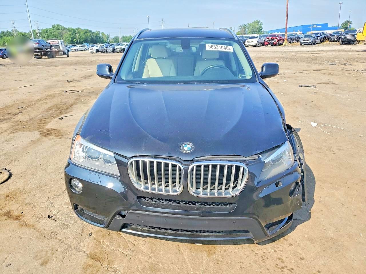 2014 Bmw X3 Xdrive28i Black vin: 5UXWX9C56E0D38903