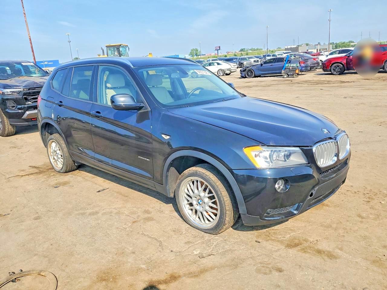 2014 Bmw X3 Xdrive28i Black vin: 5UXWX9C56E0D38903