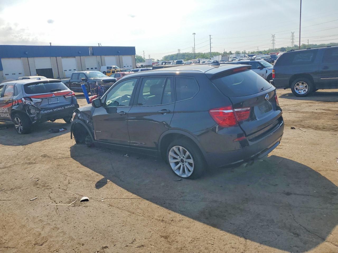 2014 Bmw X3 Xdrive28i Black vin: 5UXWX9C56E0D38903