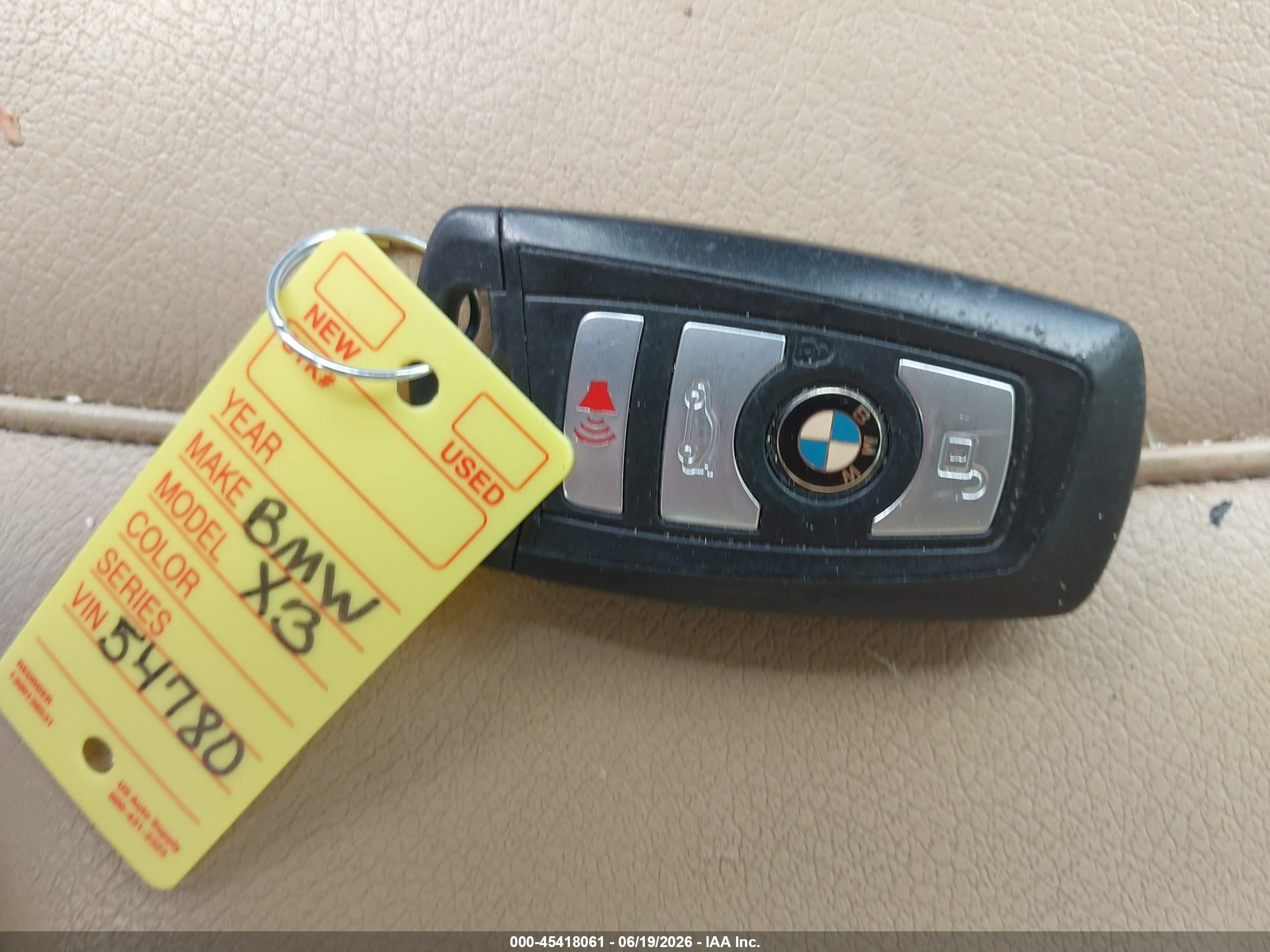 2015 Bmw X3 Xdrive28i Blue vin: 5UXWX9C56F0D54780