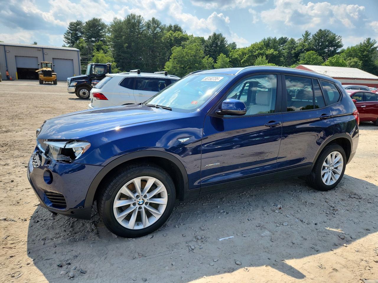 2015 Bmw X3 Xdrive28i Blue vin: 5UXWX9C56F0D58277