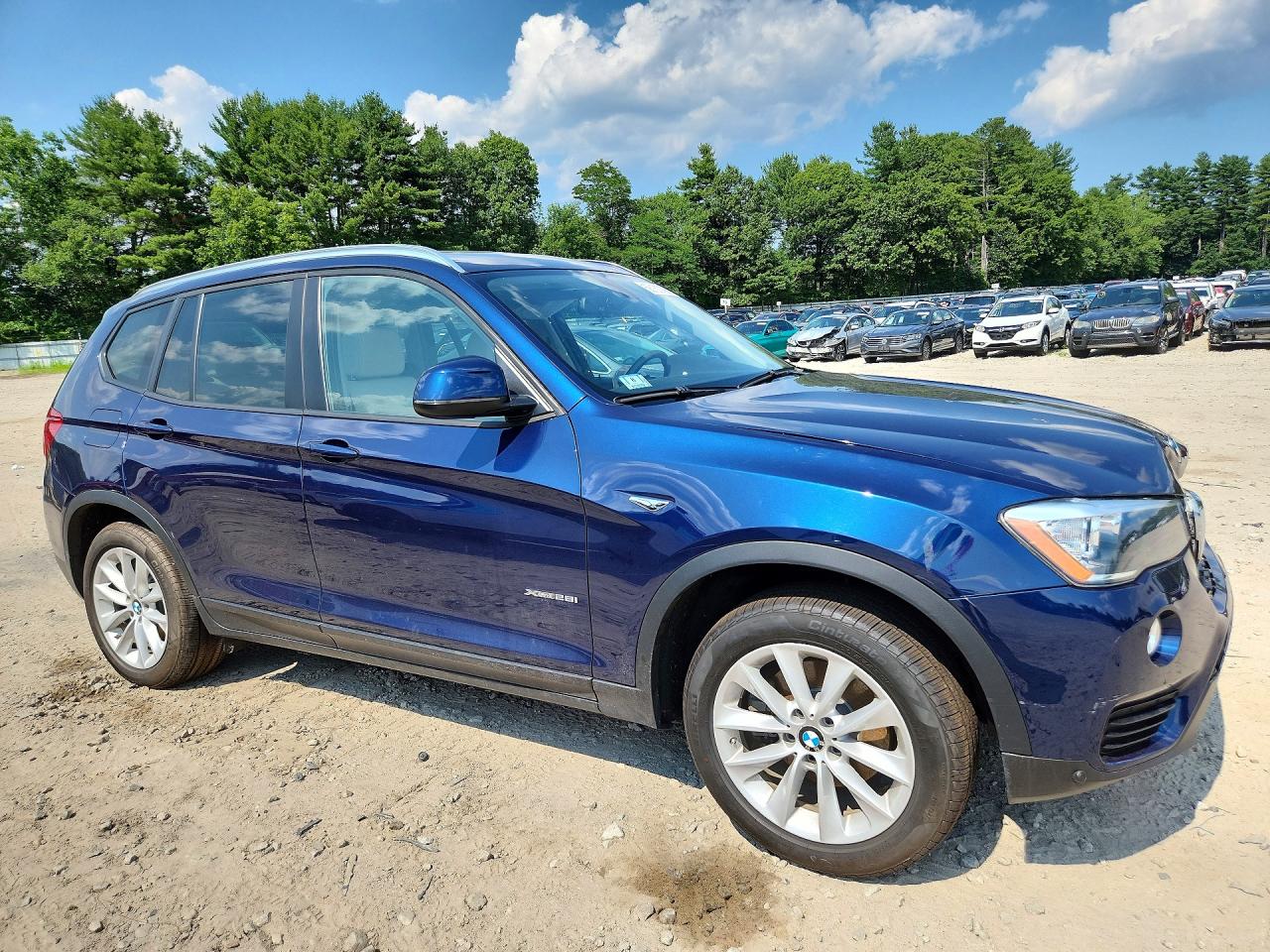 2015 Bmw X3 Xdrive28i Blue vin: 5UXWX9C56F0D58277