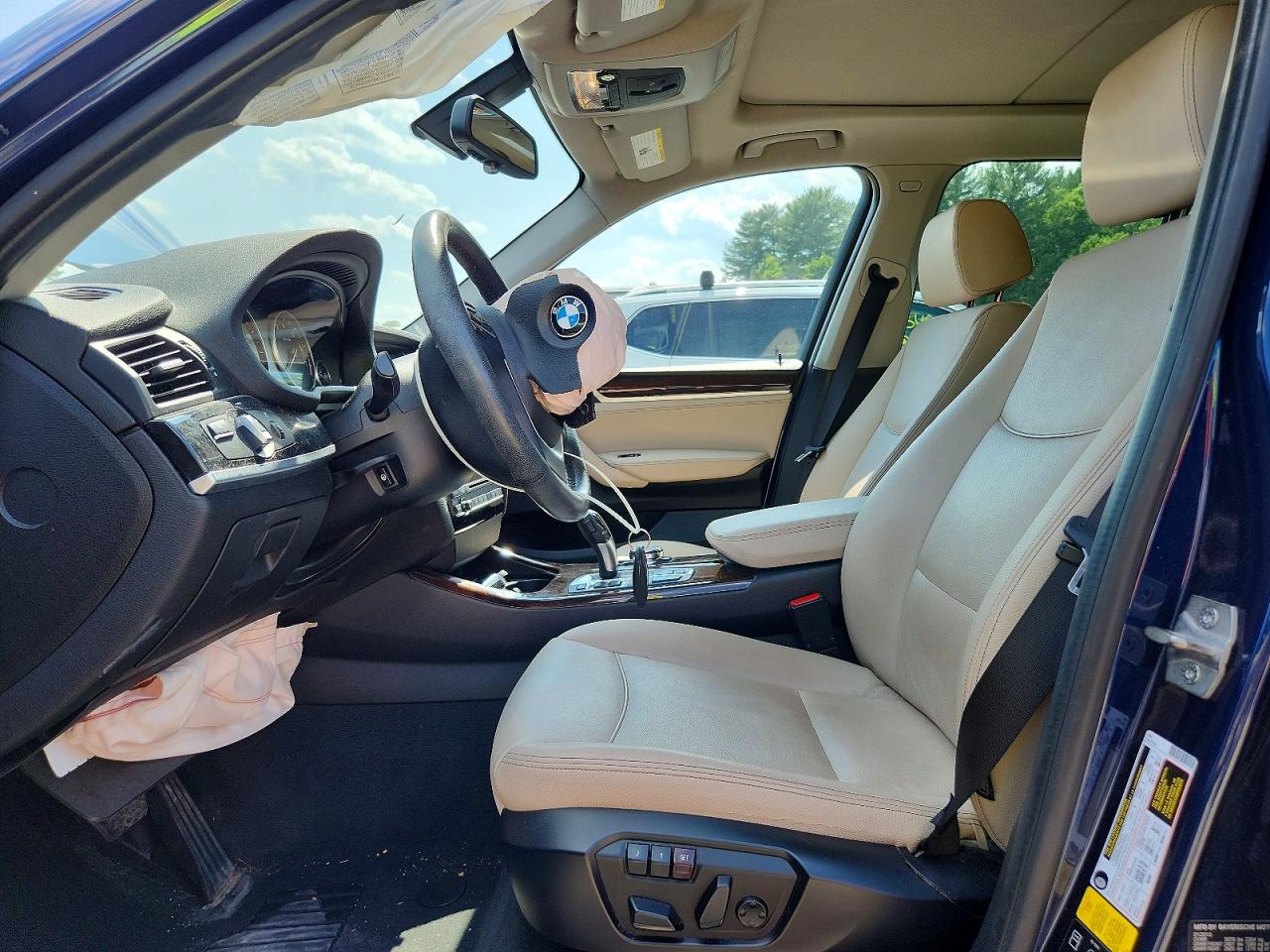 2015 Bmw X3 Xdrive28i Blue vin: 5UXWX9C56F0D58277