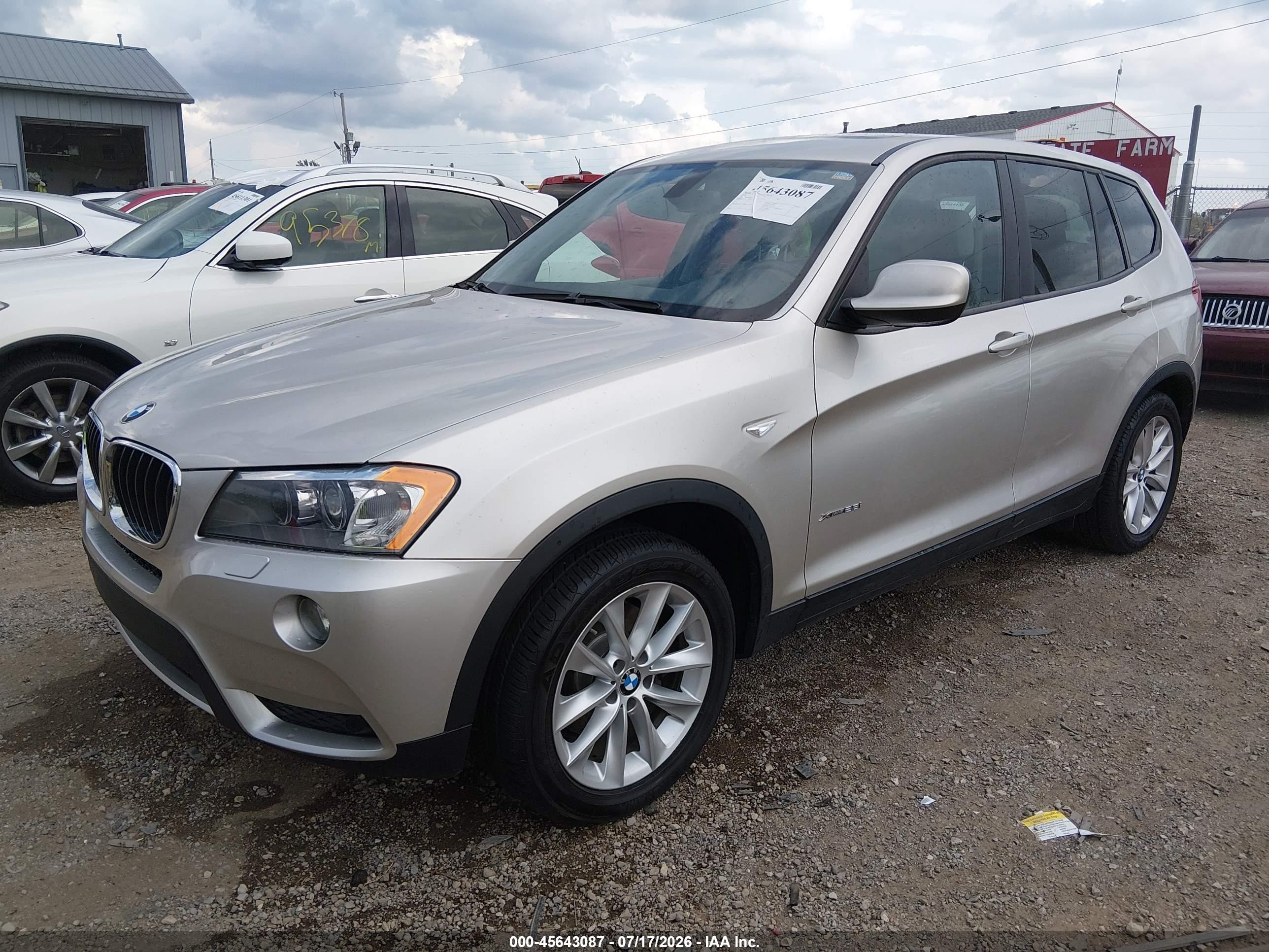 2013 Bmw X3 Xdrive28i Gold vin: 5UXWX9C57D0A09903
