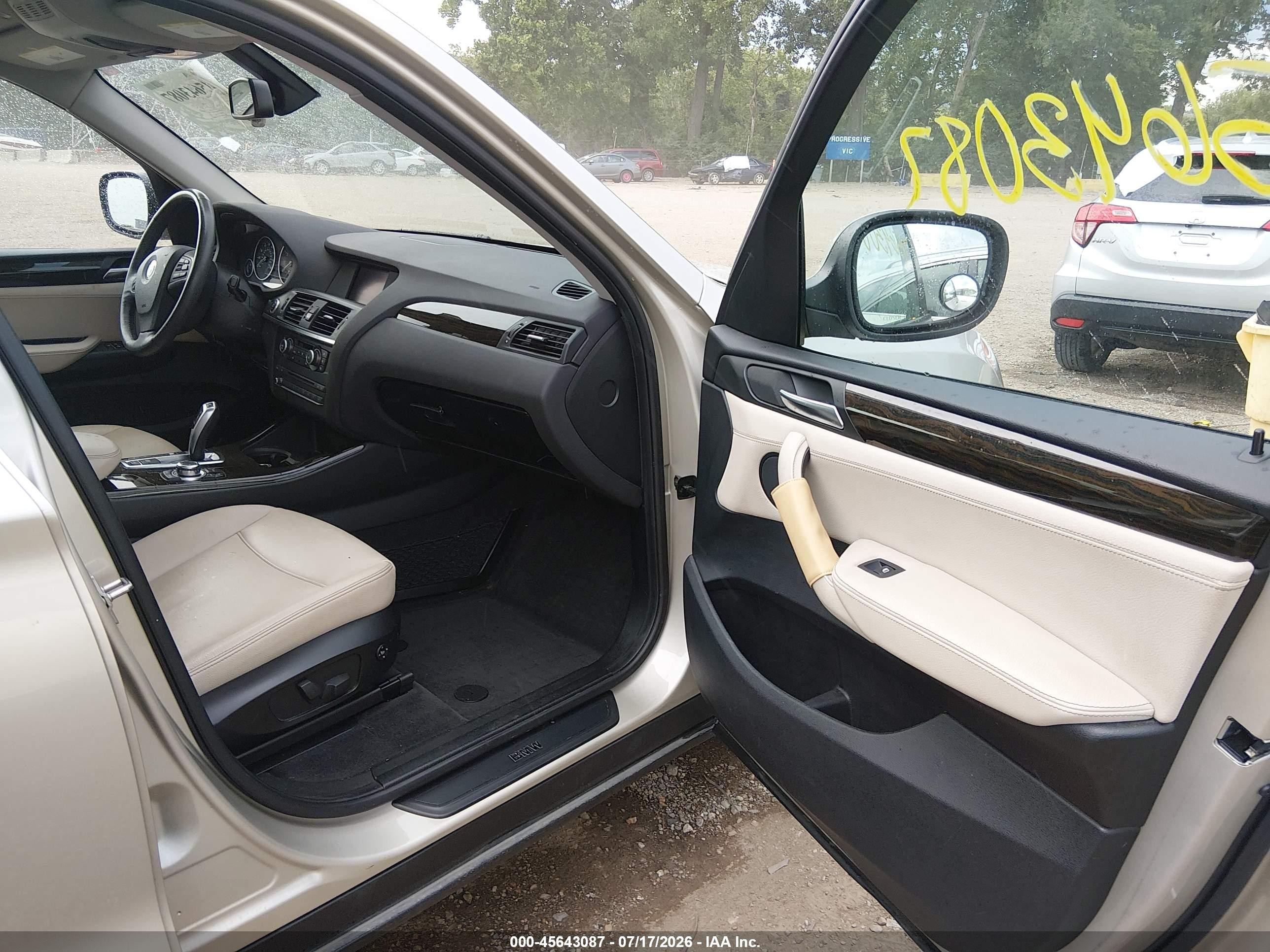 2013 Bmw X3 Xdrive28i Gold vin: 5UXWX9C57D0A09903
