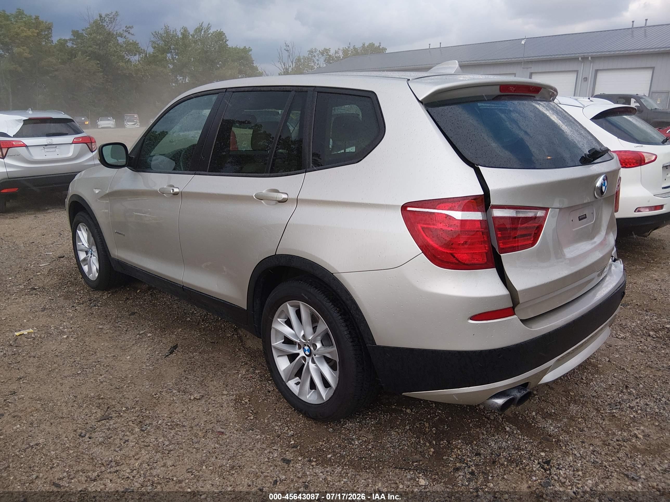 2013 Bmw X3 Xdrive28i Gold vin: 5UXWX9C57D0A09903