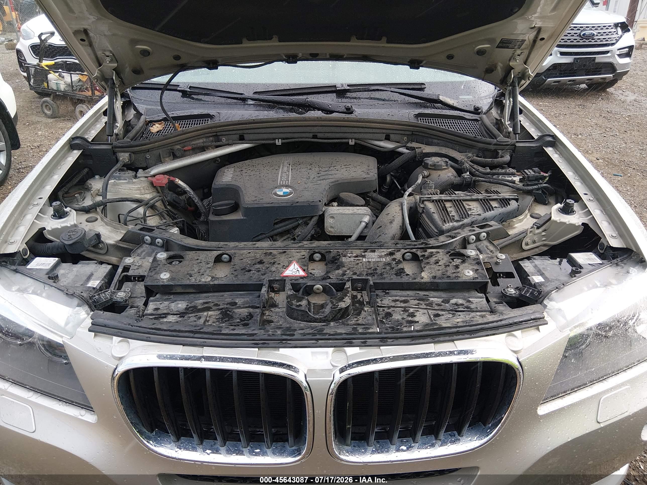 2013 Bmw X3 Xdrive28i Gold vin: 5UXWX9C57D0A09903
