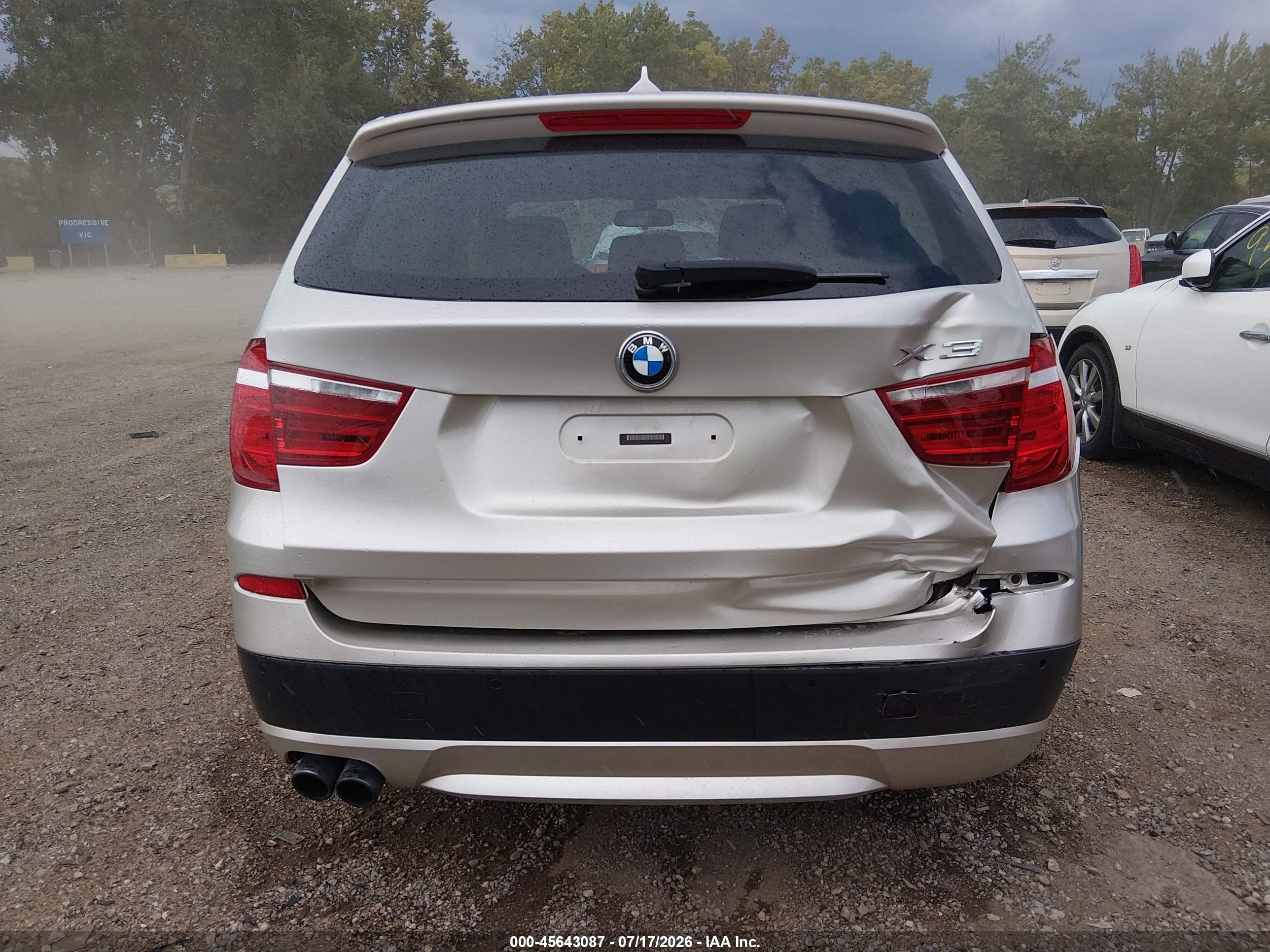 2013 Bmw X3 Xdrive28i Gold vin: 5UXWX9C57D0A09903