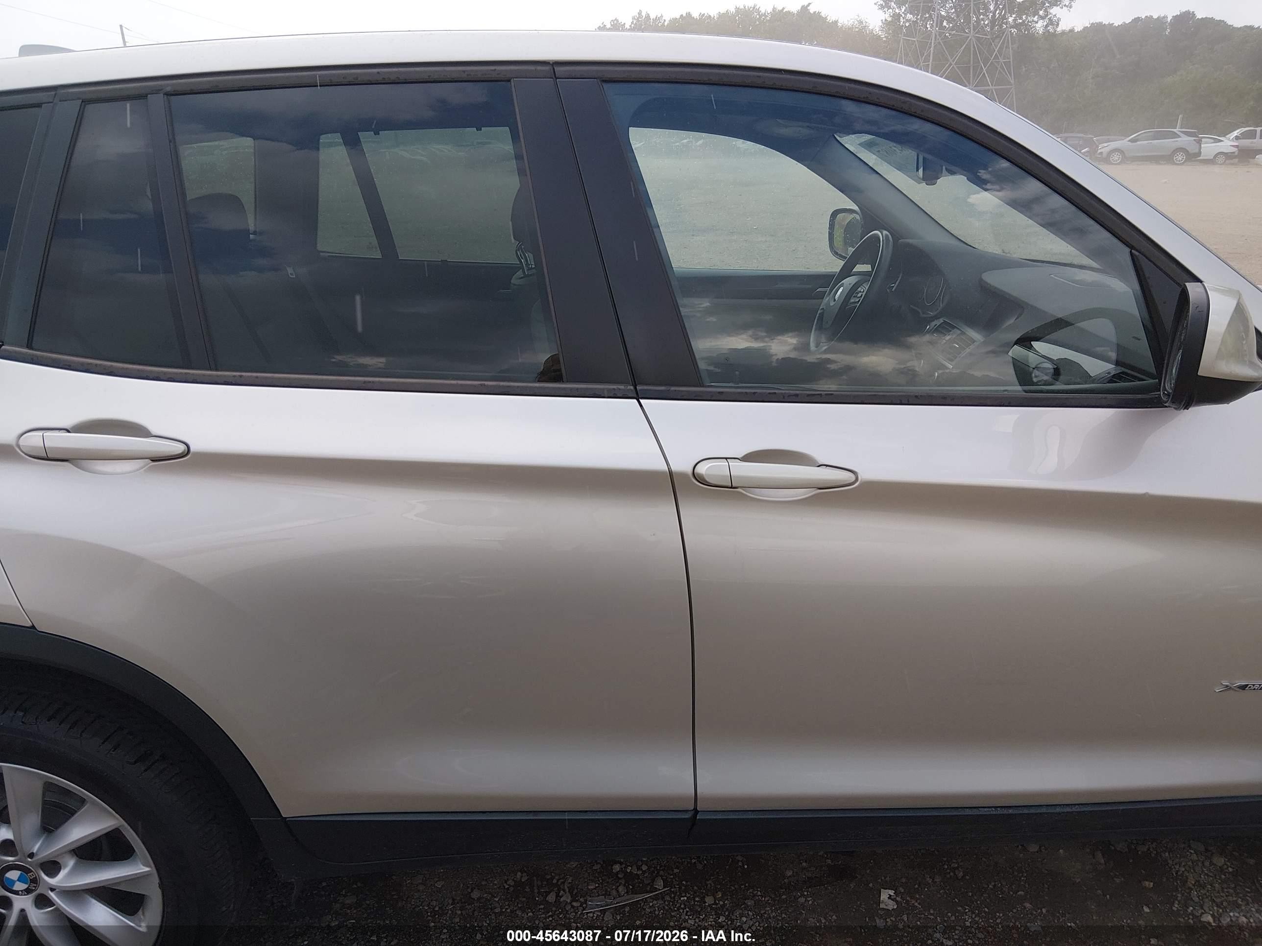 2013 Bmw X3 Xdrive28i Gold vin: 5UXWX9C57D0A09903