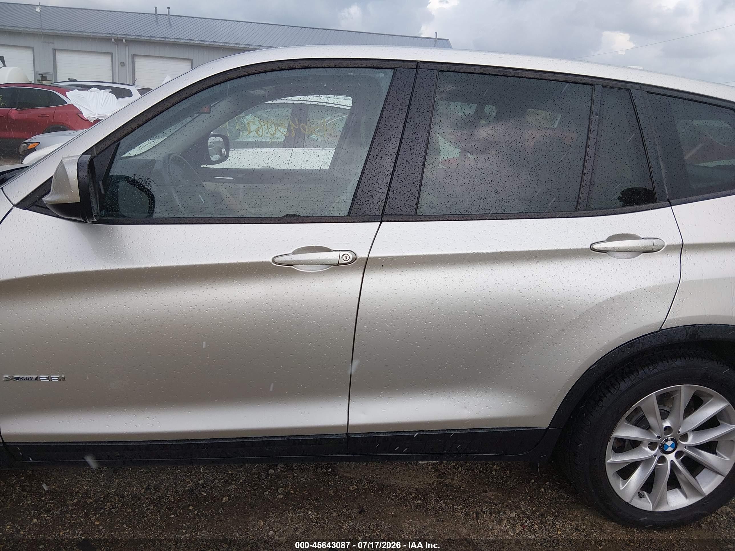 2013 Bmw X3 Xdrive28i Gold vin: 5UXWX9C57D0A09903