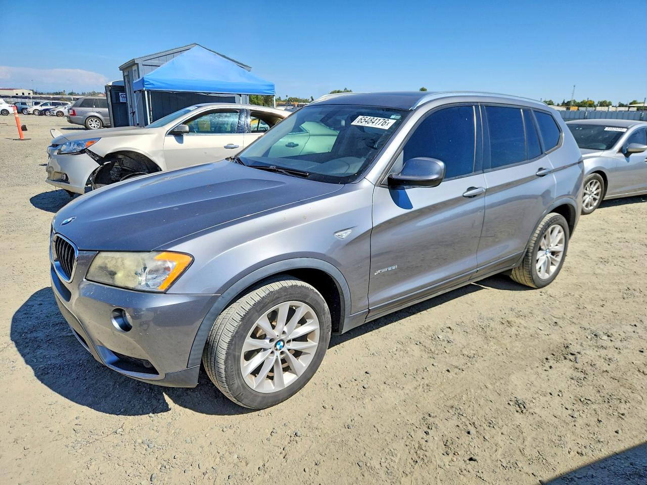 2013 Bmw X3 Xdrive28i Gray vin: 5UXWX9C57D0A11084