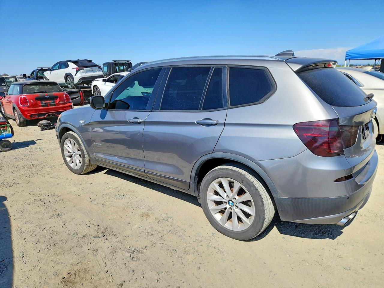 2013 Bmw X3 Xdrive28i Gray vin: 5UXWX9C57D0A11084