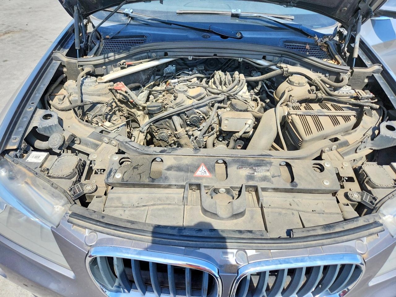 2013 Bmw X3 Xdrive28i Silver vin: 5UXWX9C57D0A14793