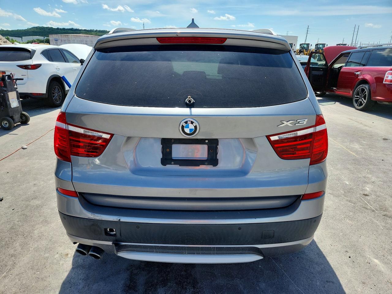 2013 Bmw X3 Xdrive28i Silver vin: 5UXWX9C57D0A14793